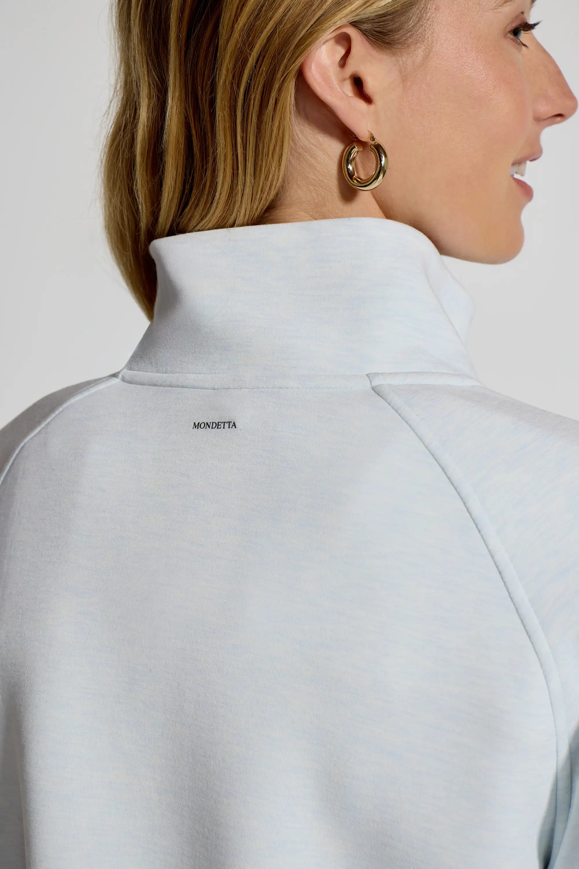 Women's Sueded Full Zip - Blue Fog