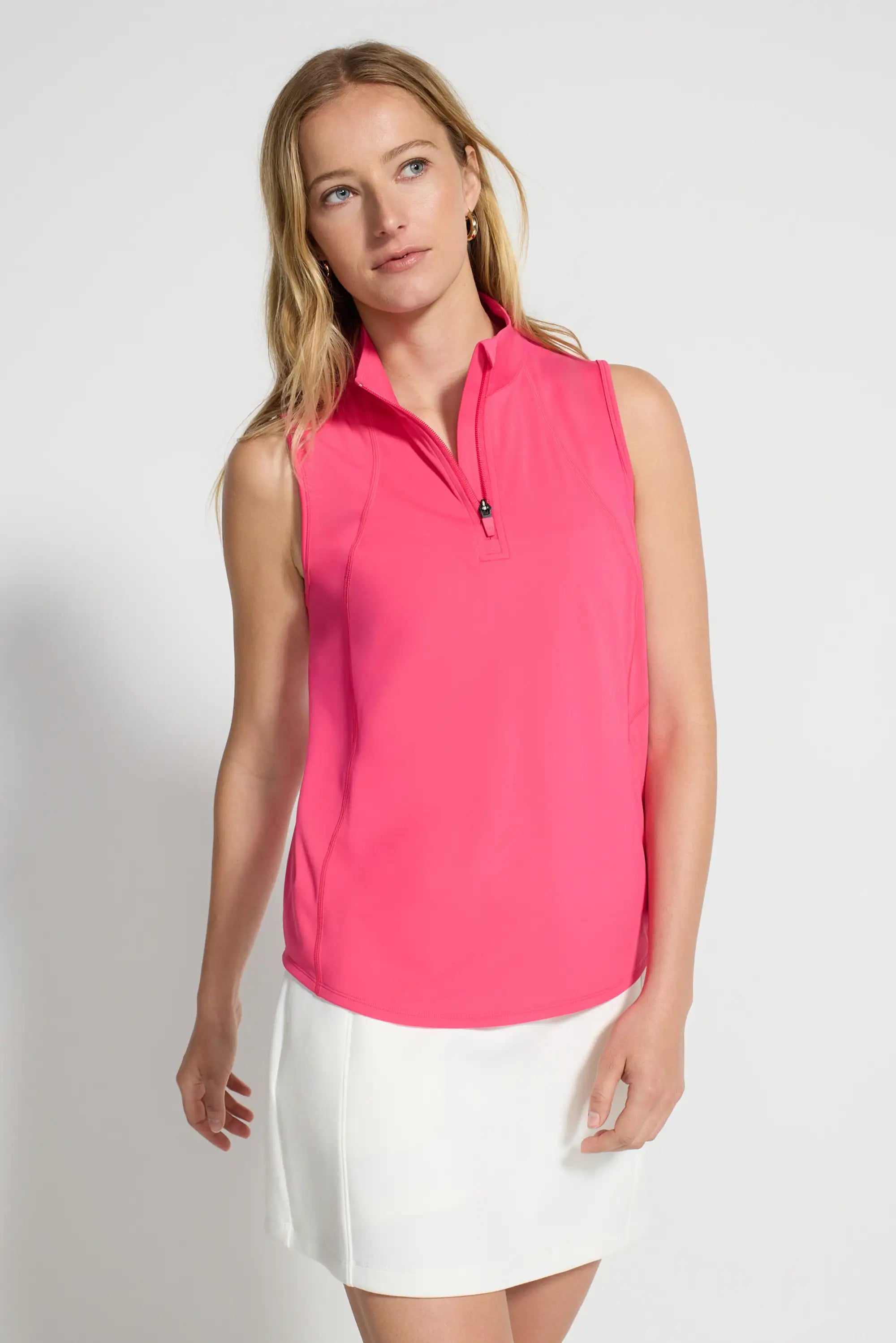 Women's 1/4-Zip Club Tank - Pink