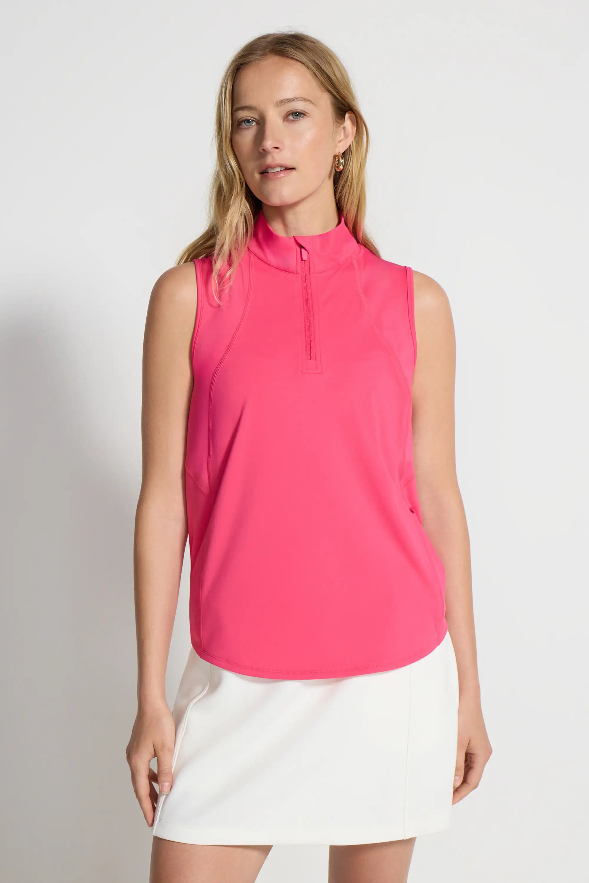 Women's 1/4-Zip Club Tank - Pink