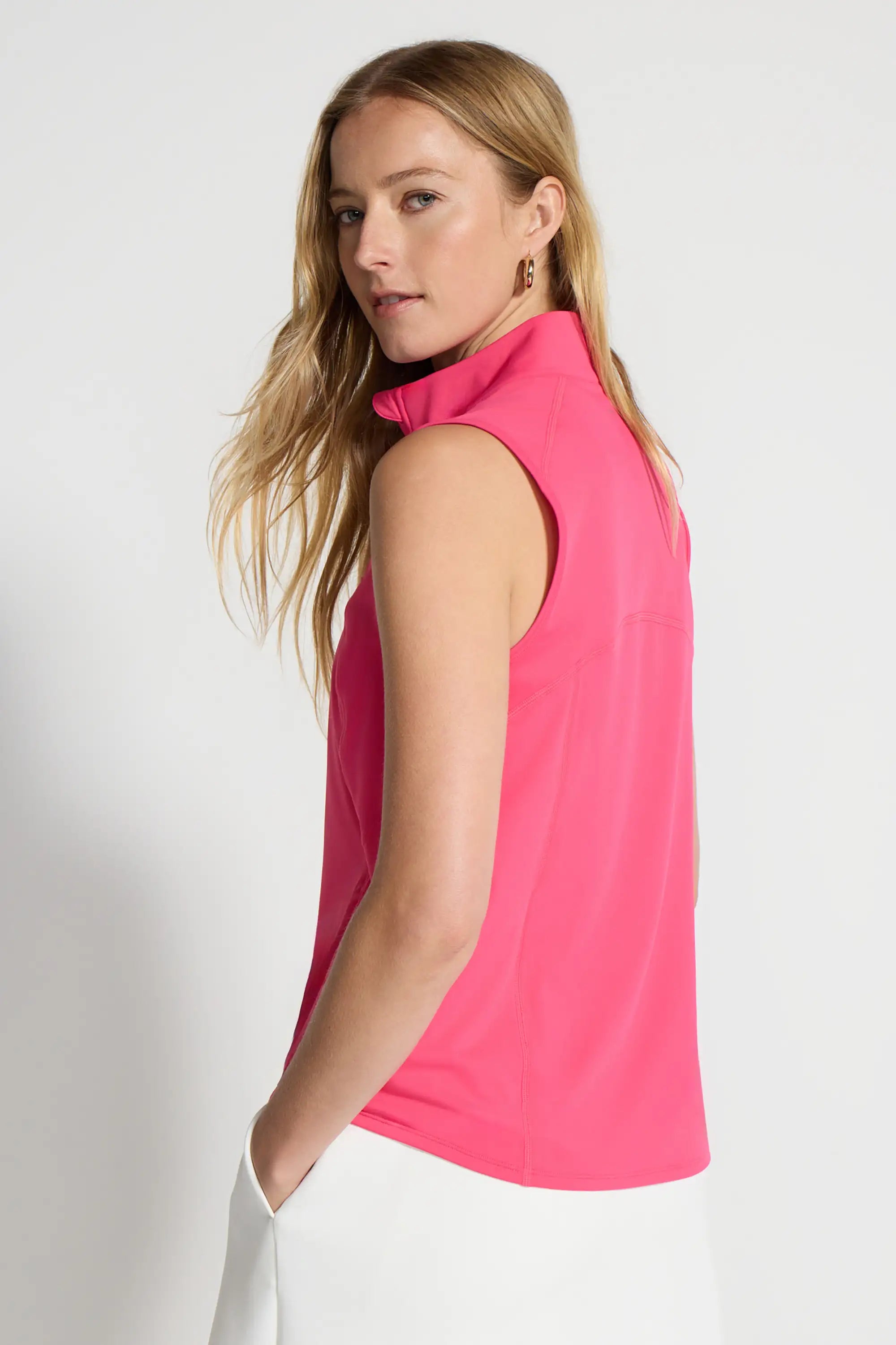 Women's 1/4-Zip Club Tank - Pink