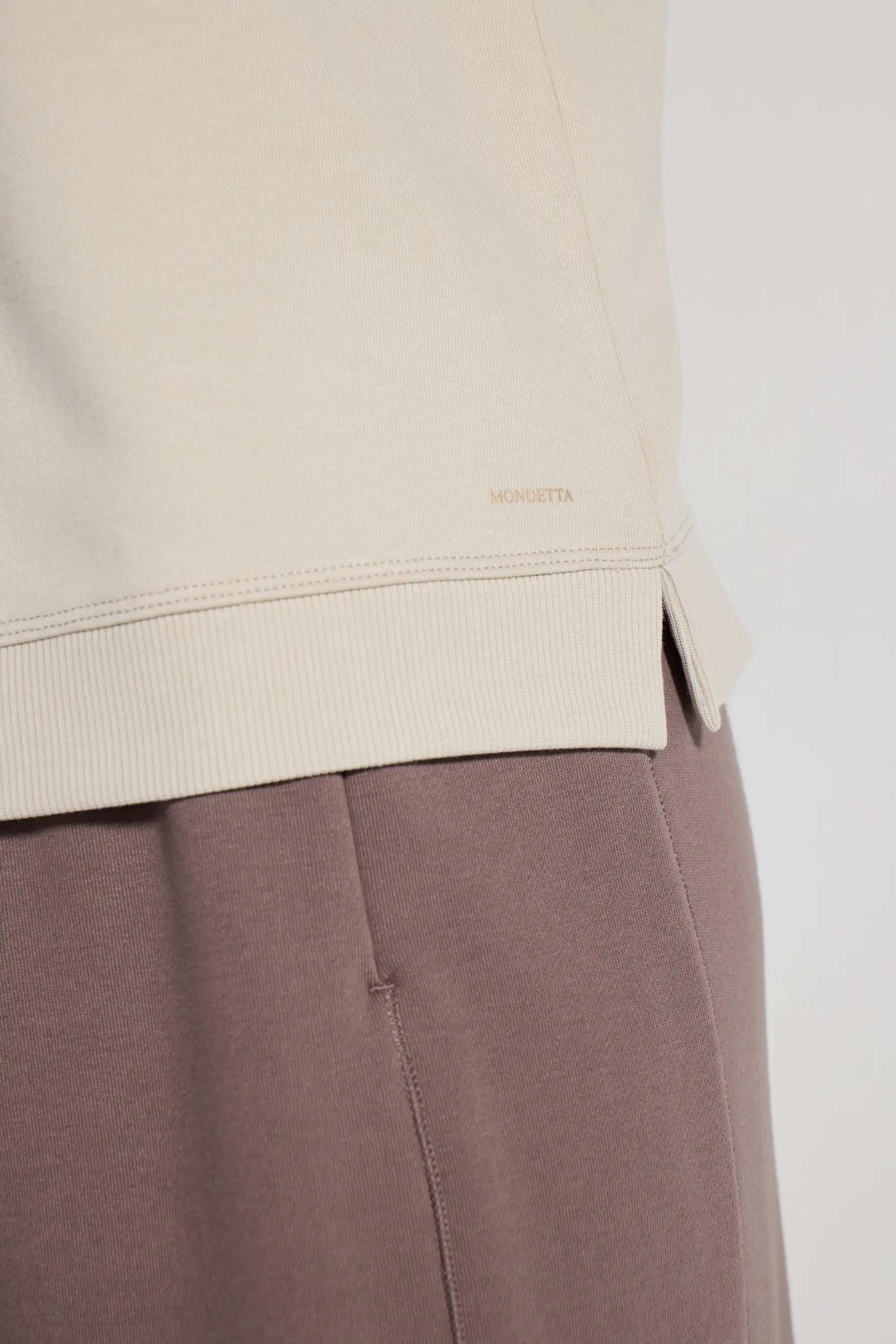 Women's Terry 1/4-Zip Top - Pumice Stone