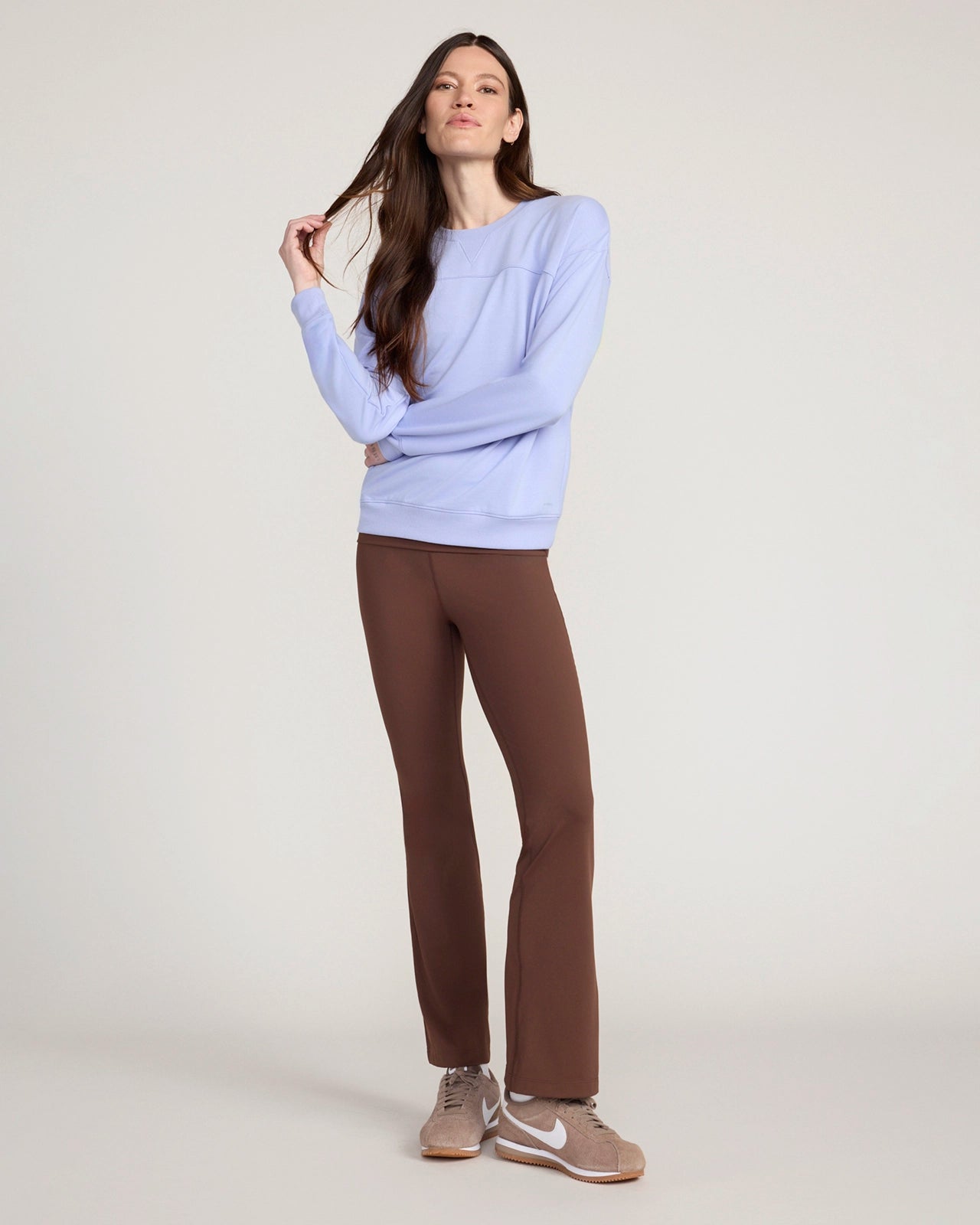 The Soft Terry GRS Certified Recycled Poly + TENCEL™ Modal Pullover - Baby Lavender