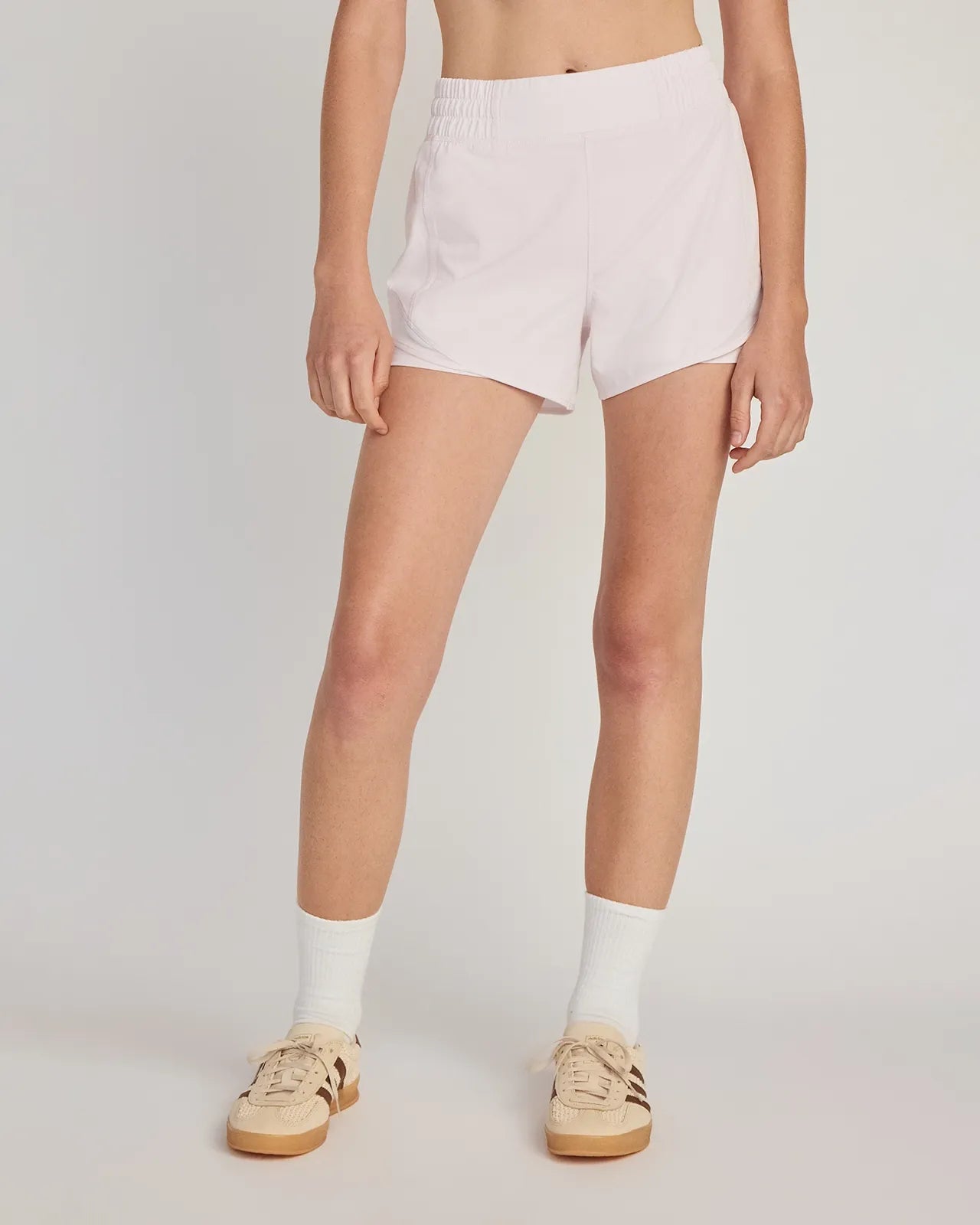 The Built-In Liner GRS Certified Recycled Polyester 3.5" Run Mesh Short - Heavenly Pink