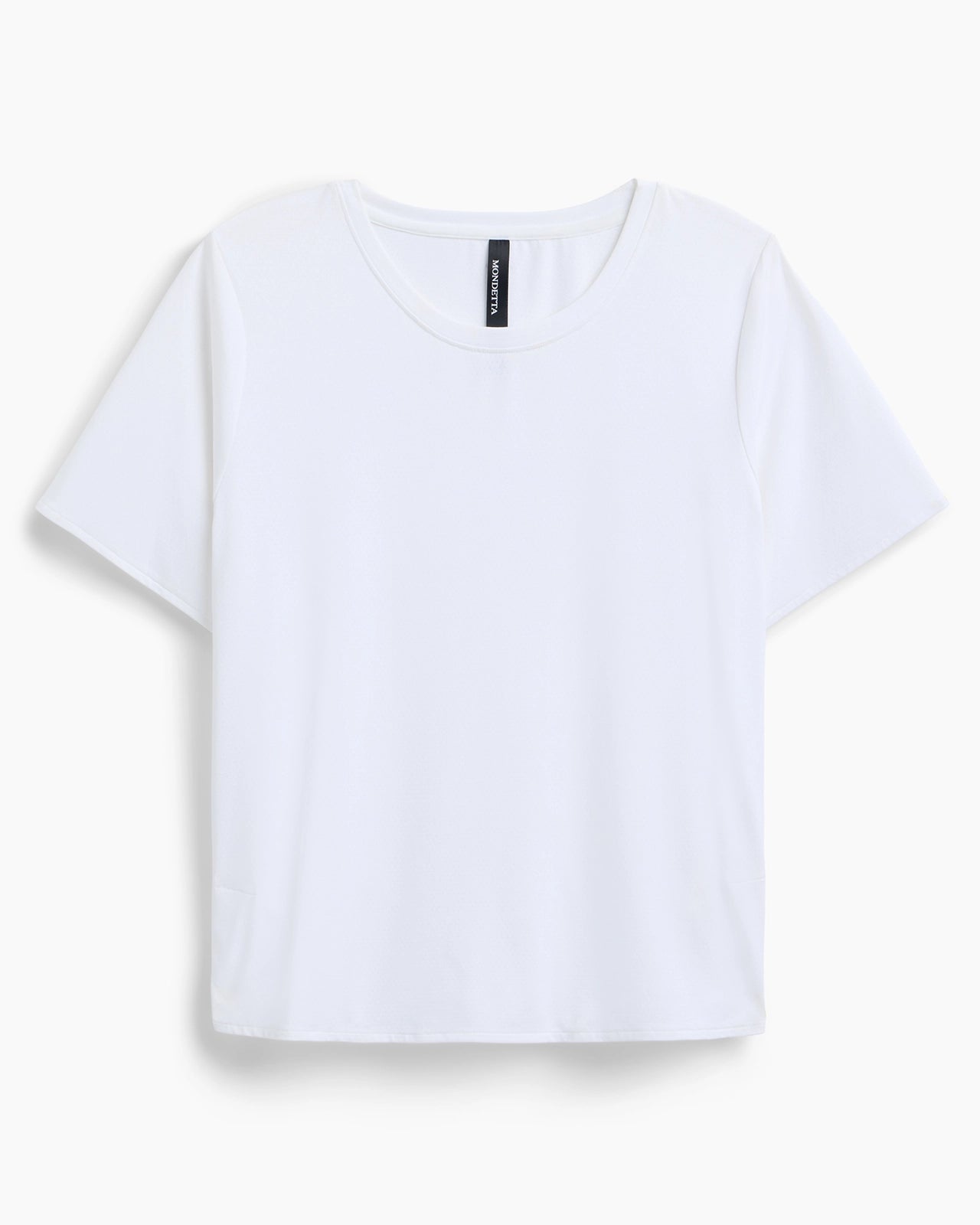 The Active Stretch GRS Certified Recycled Nylon Side Slits Tee - White
