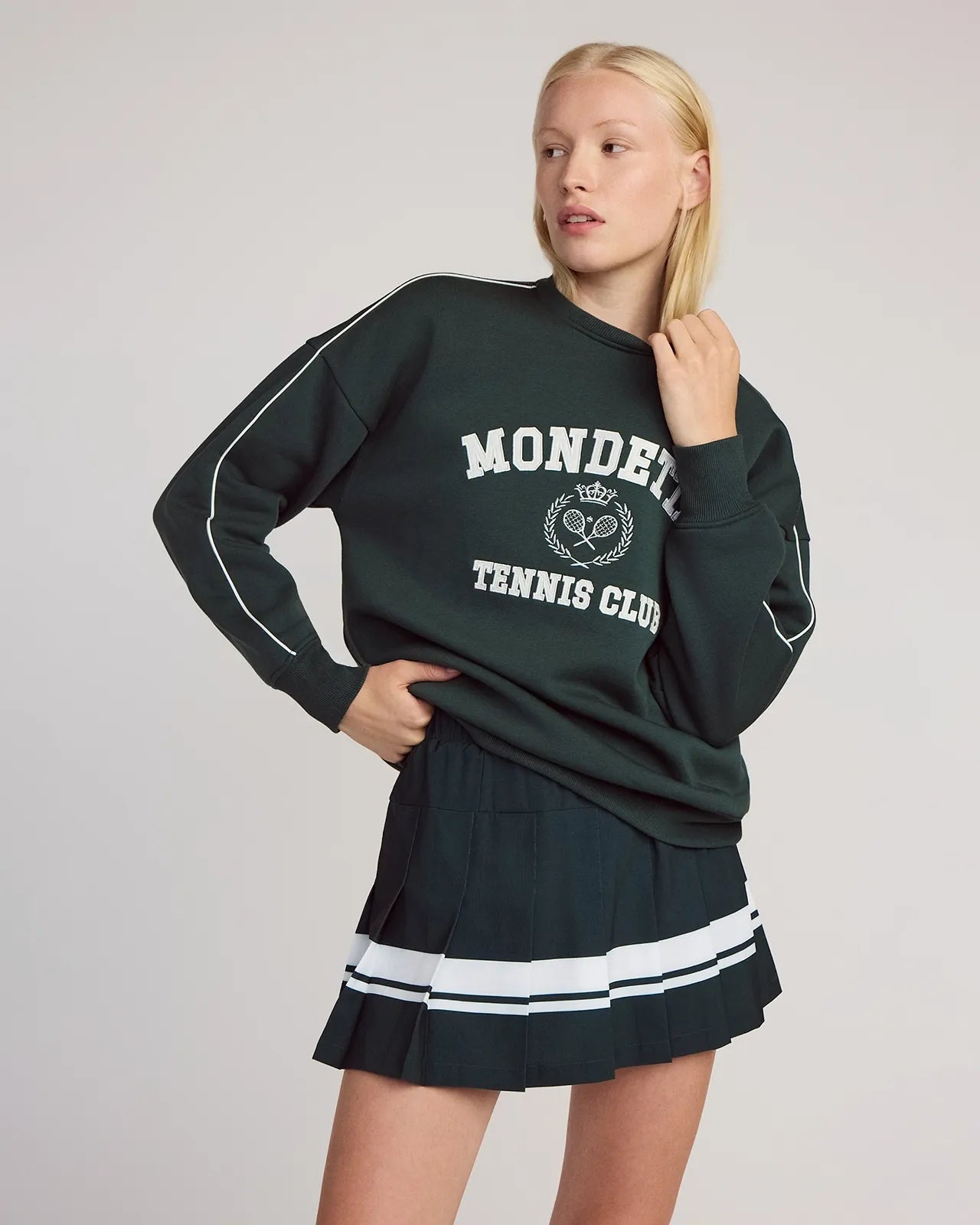 The Soft GRS Certified Recycled Polyester + Organic Cotton Club Sweatshirt - Pine Grove