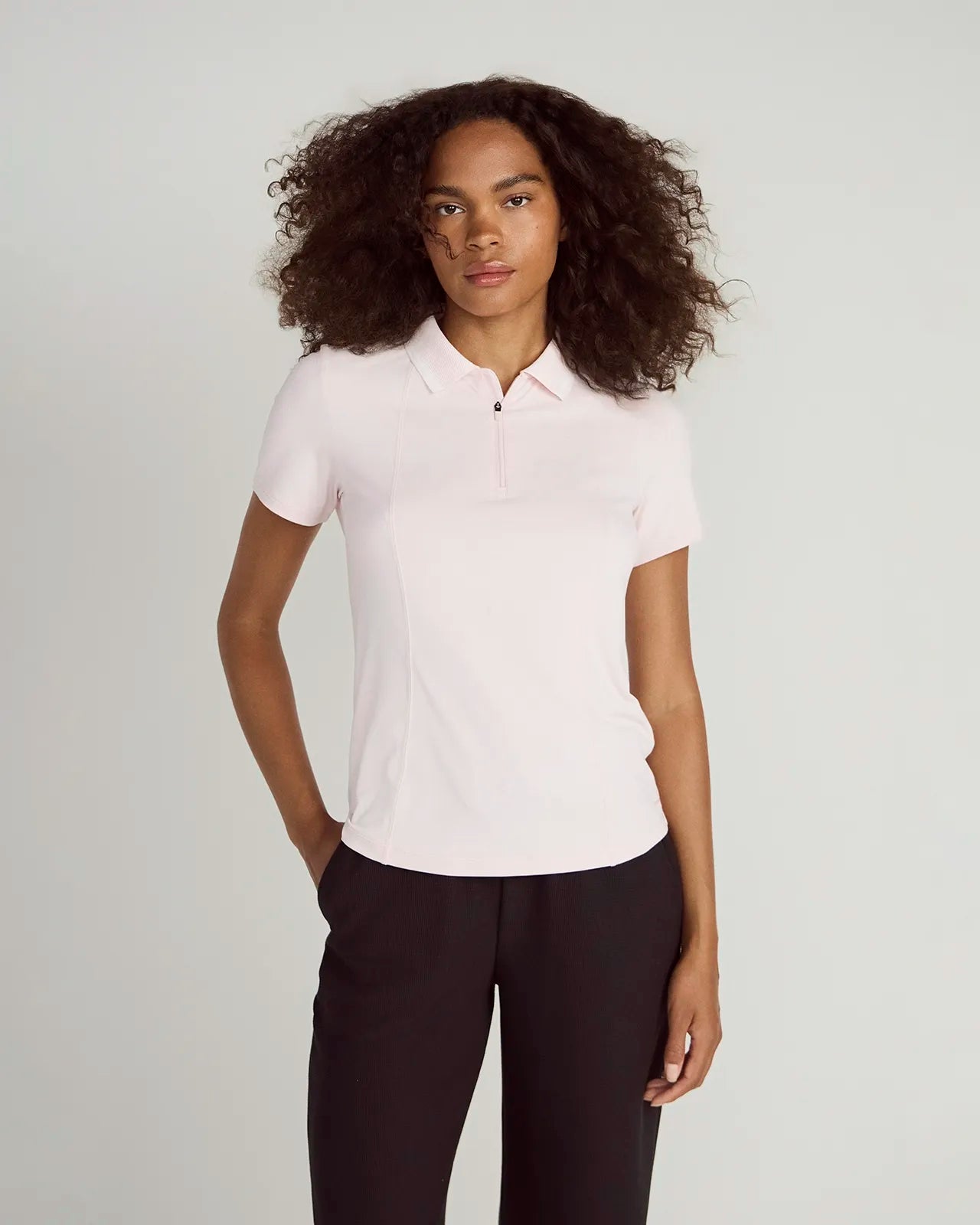 The Stretch Pique GRS Certified Recycled Nylon Polo - Potpourri
