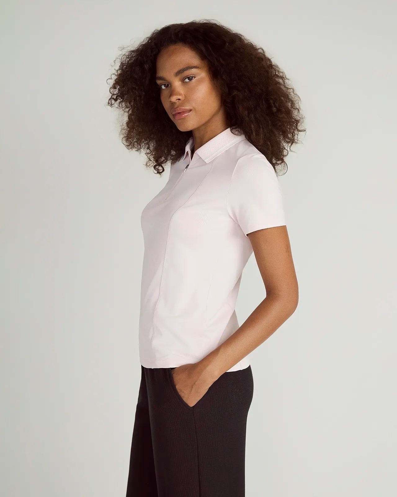 The Stretch Pique GRS Certified Recycled Nylon Polo - Potpourri