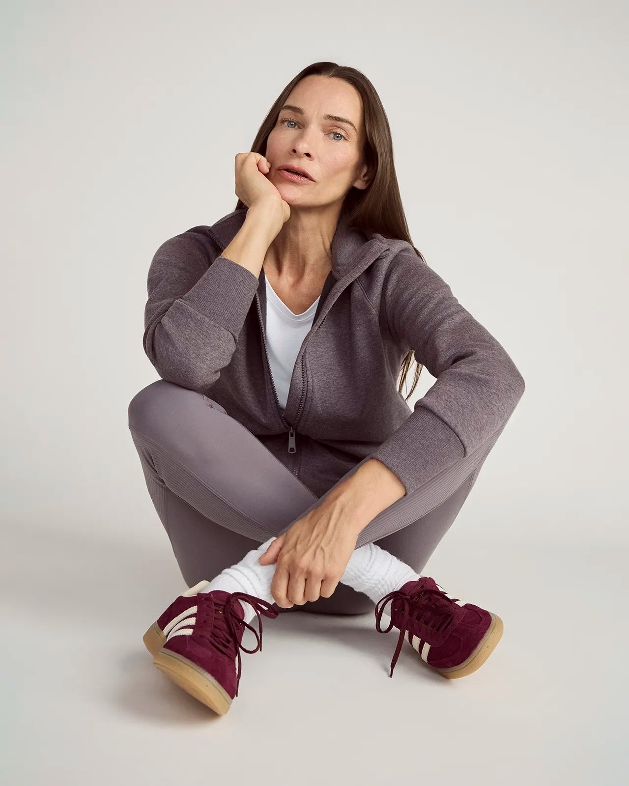 The Soft Luxe GRS Certified Recycled Polyester + Organic Cotton Full Zip - Excalibur