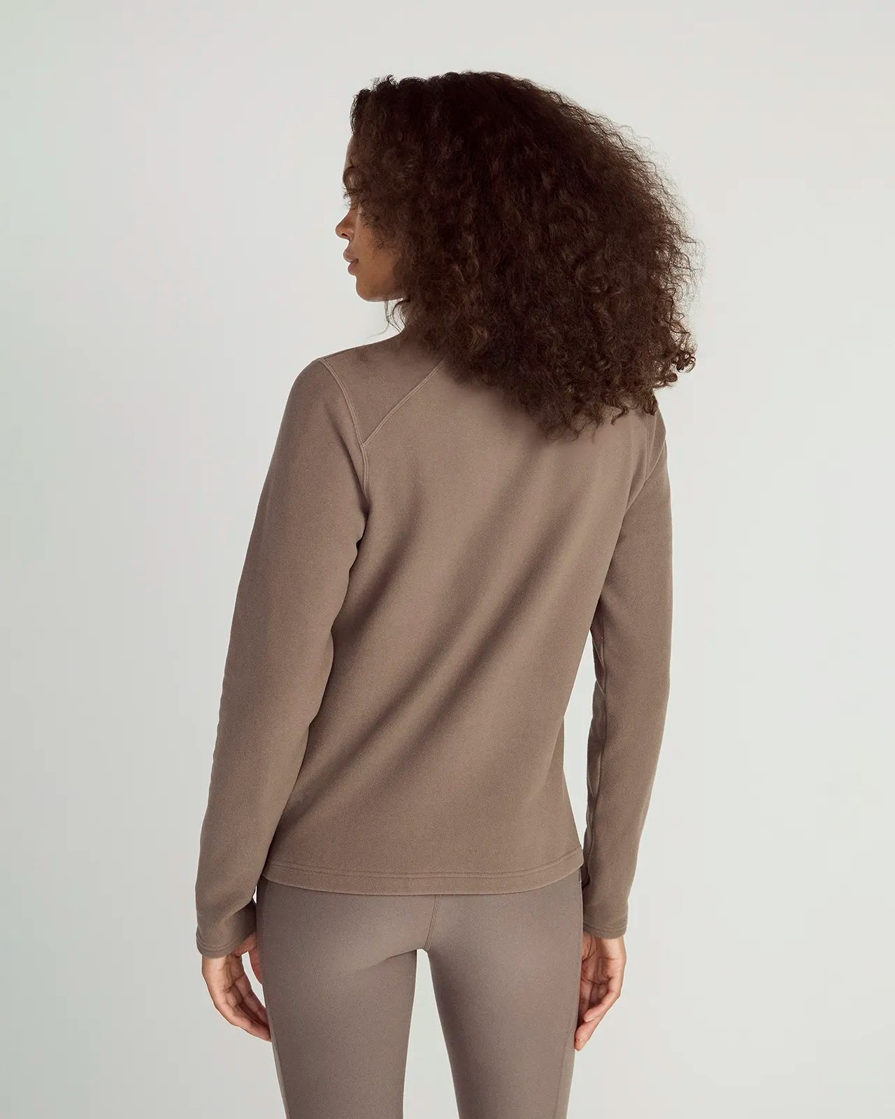 The Warm Stretch GRS Certified Recycled Polyester 1/4 Zip - Morel