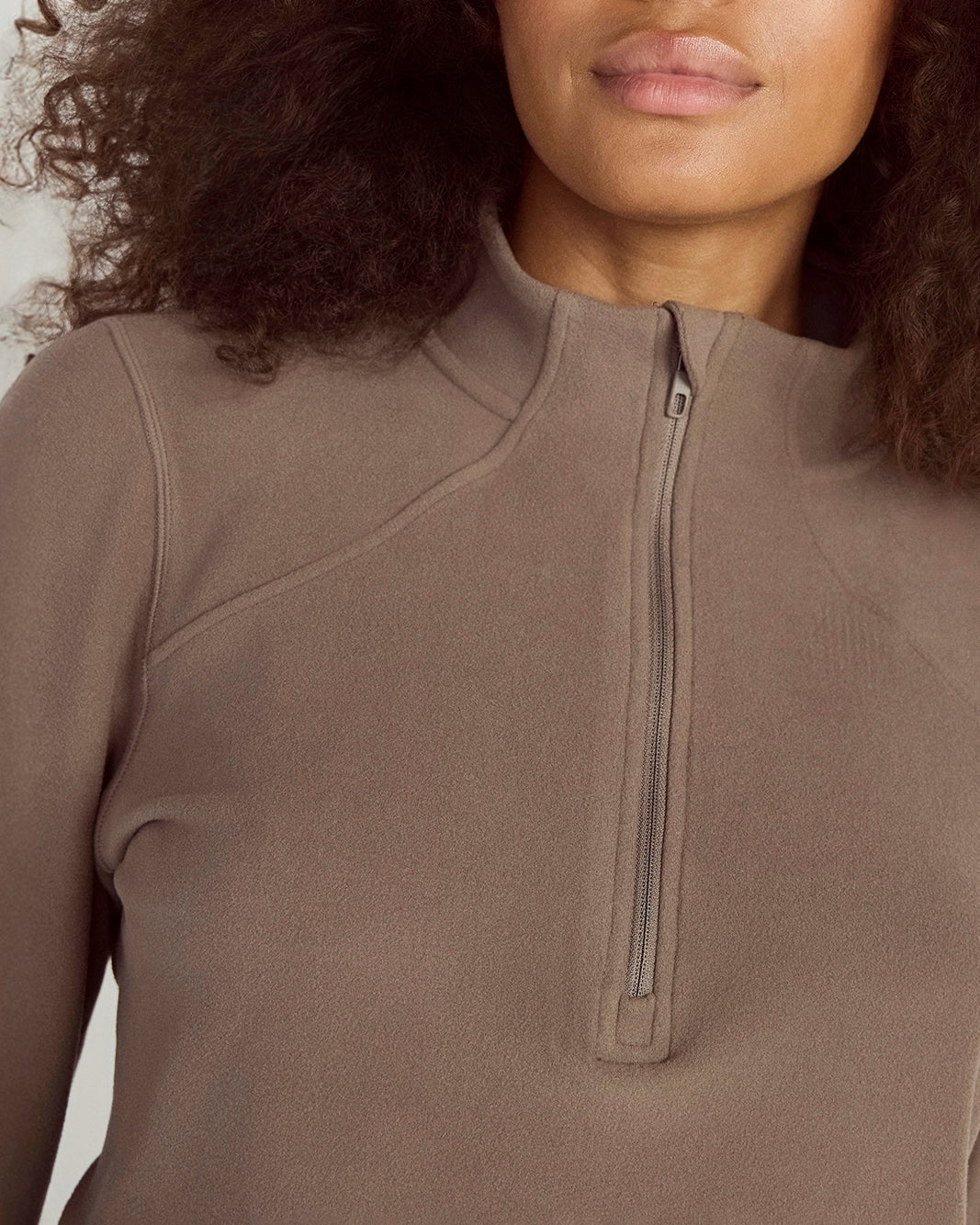 The Warm Stretch GRS Certified Recycled Polyester 1/4 Zip - Morel
