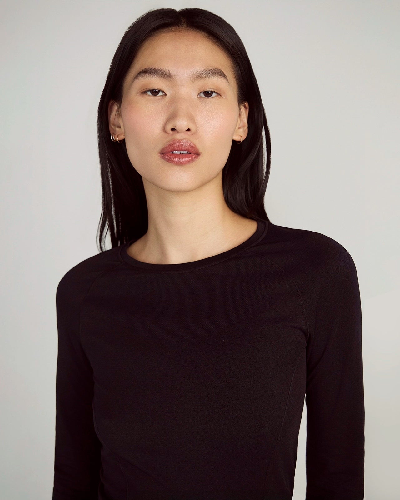 The Stretch Seamless GRS Certified Recycled Nylon Long Sleeve - Black