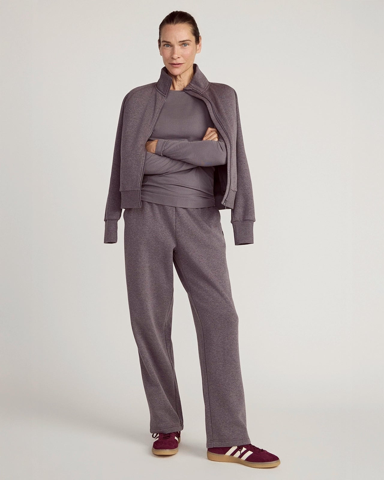 The Stretch Seamless GRS Certified Recycled Nylon Long Sleeve - Excalibur Purple