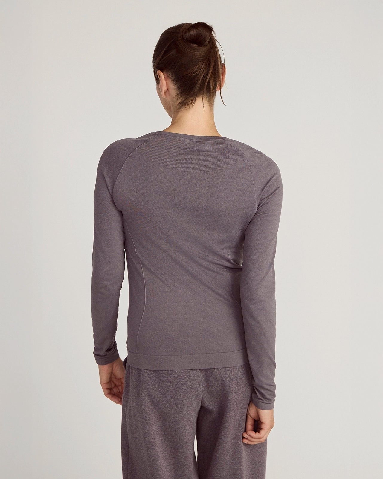 The Stretch Seamless GRS Certified Recycled Nylon Long Sleeve - Excalibur Purple