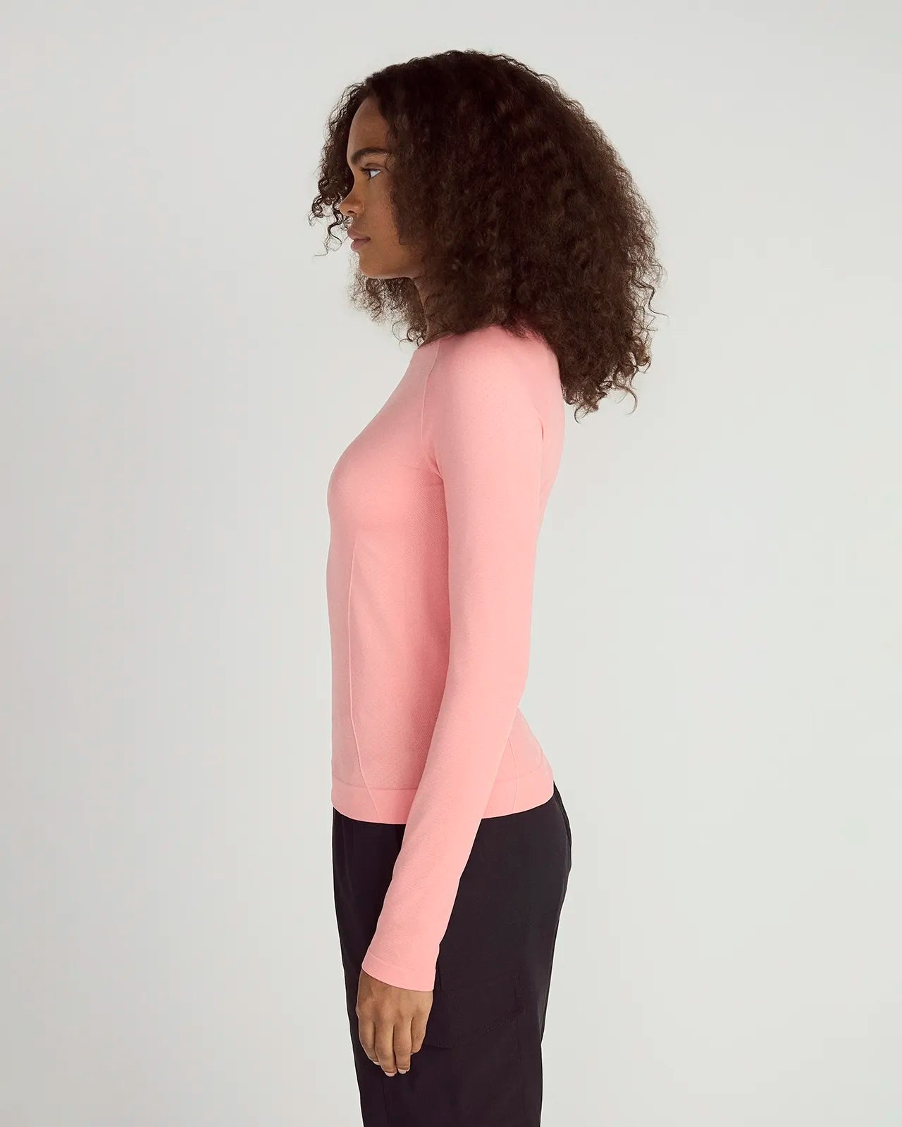 The Stretch Seamless GRS Certified Recycled Nylon Long Sleeve - Strawberry Ice