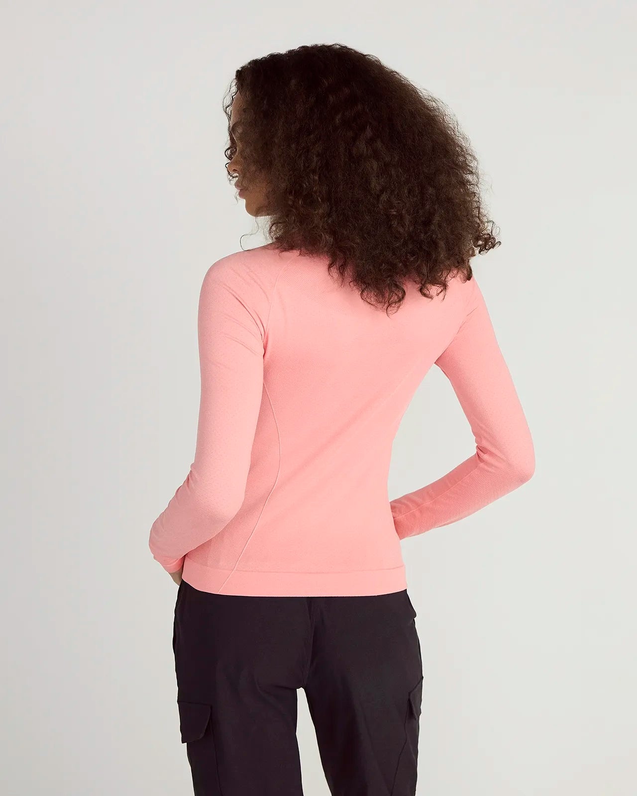 The Stretch Seamless GRS Certified Recycled Nylon Long Sleeve - Strawberry Ice