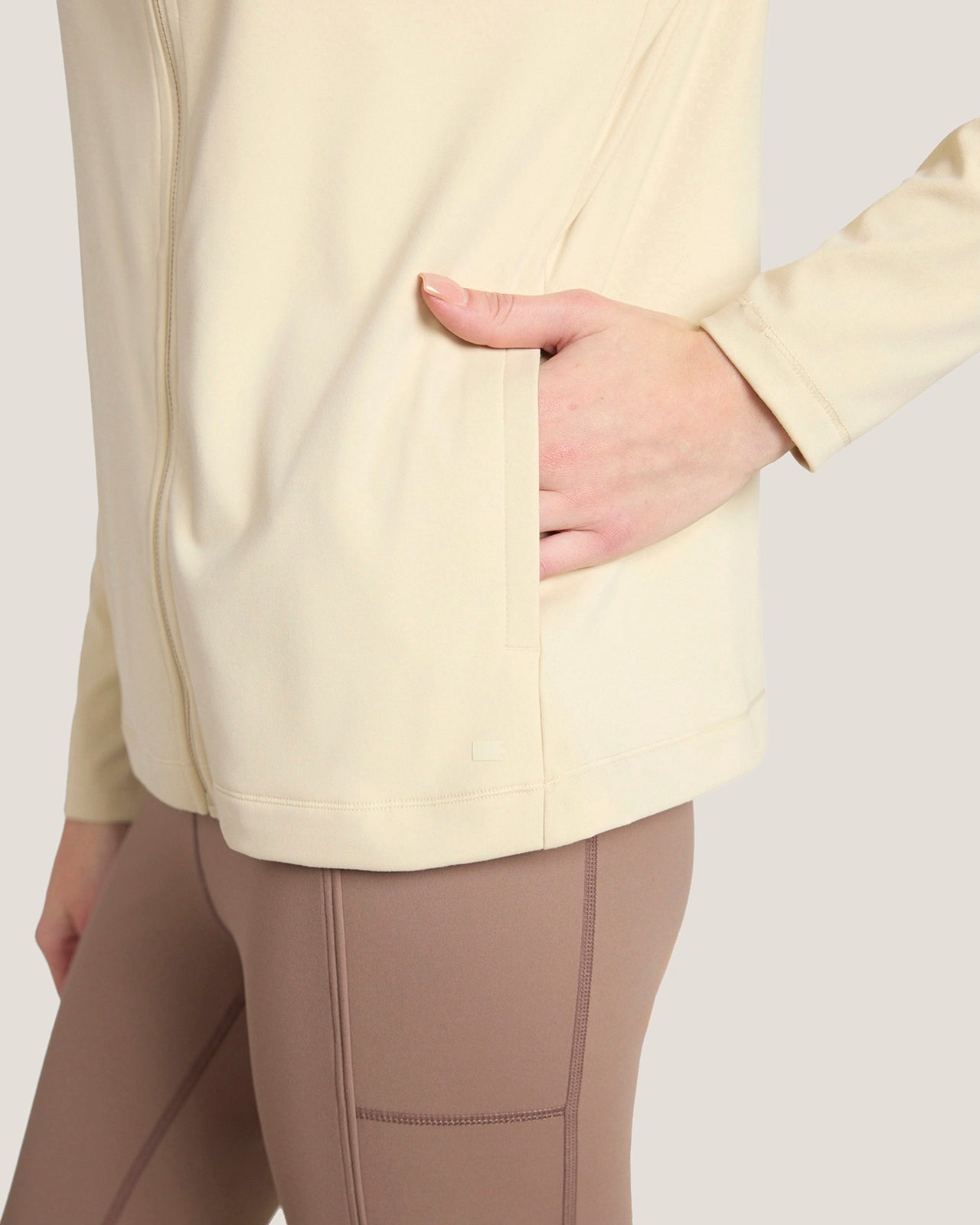 The Ultra-Soft GRS Certified Recycled Nylon Yoga Jacket