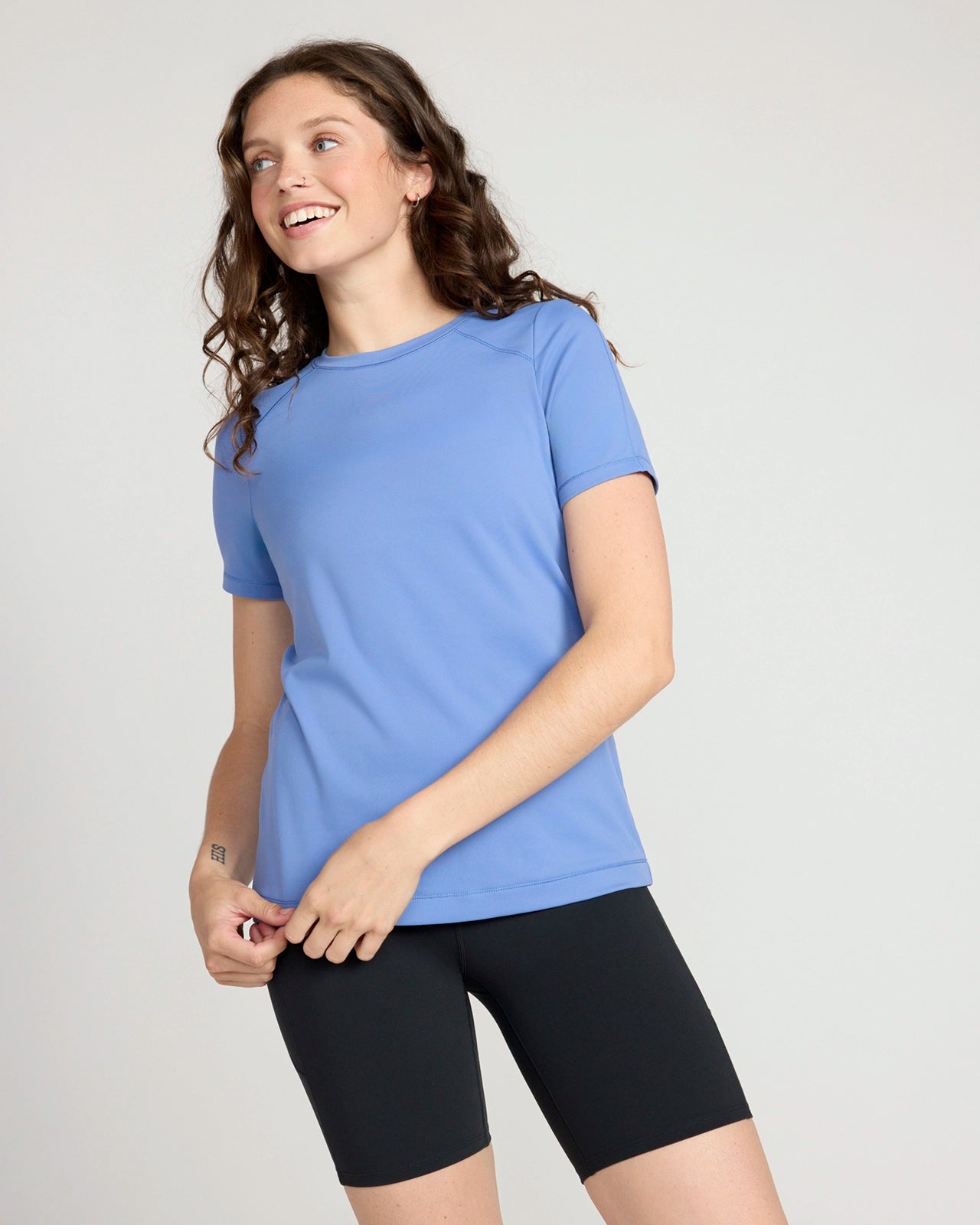 The Active Soft GRS Recycled Nylon T-Shirt - Colony Blue