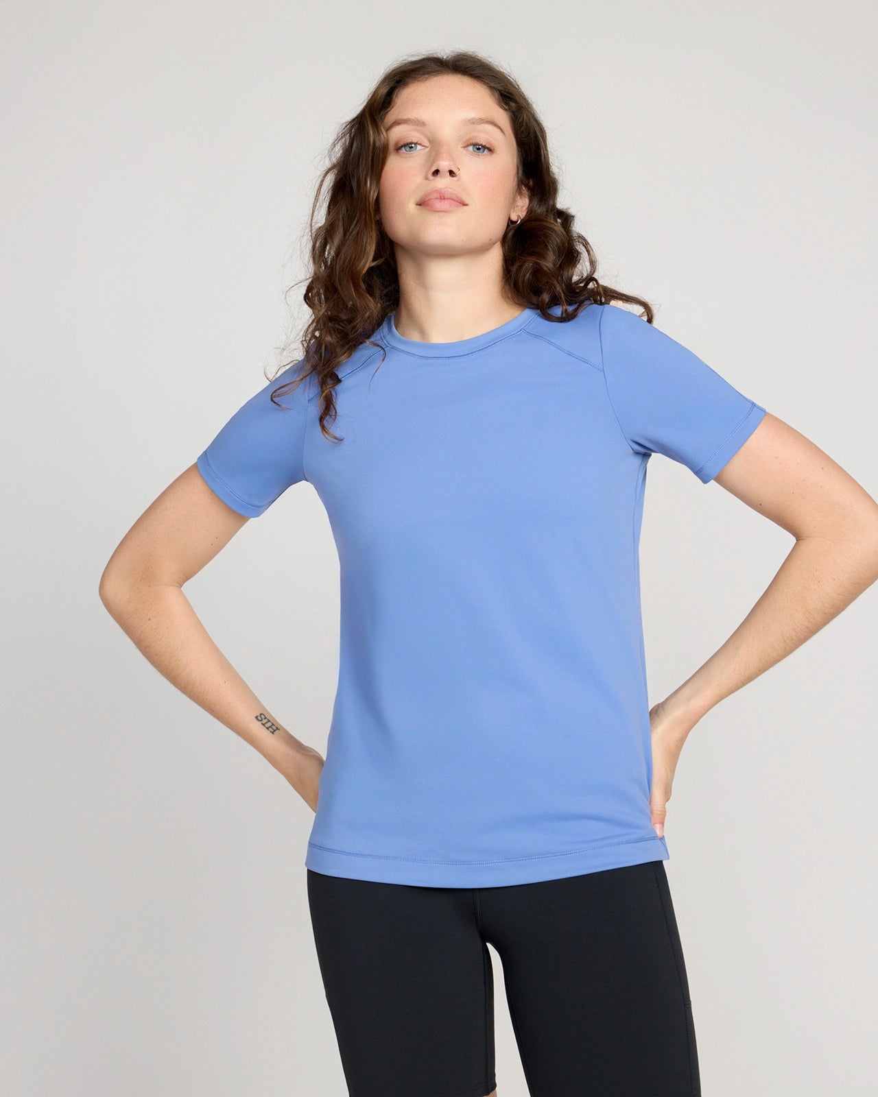The Active Soft GRS Recycled Nylon T-Shirt - Colony Blue