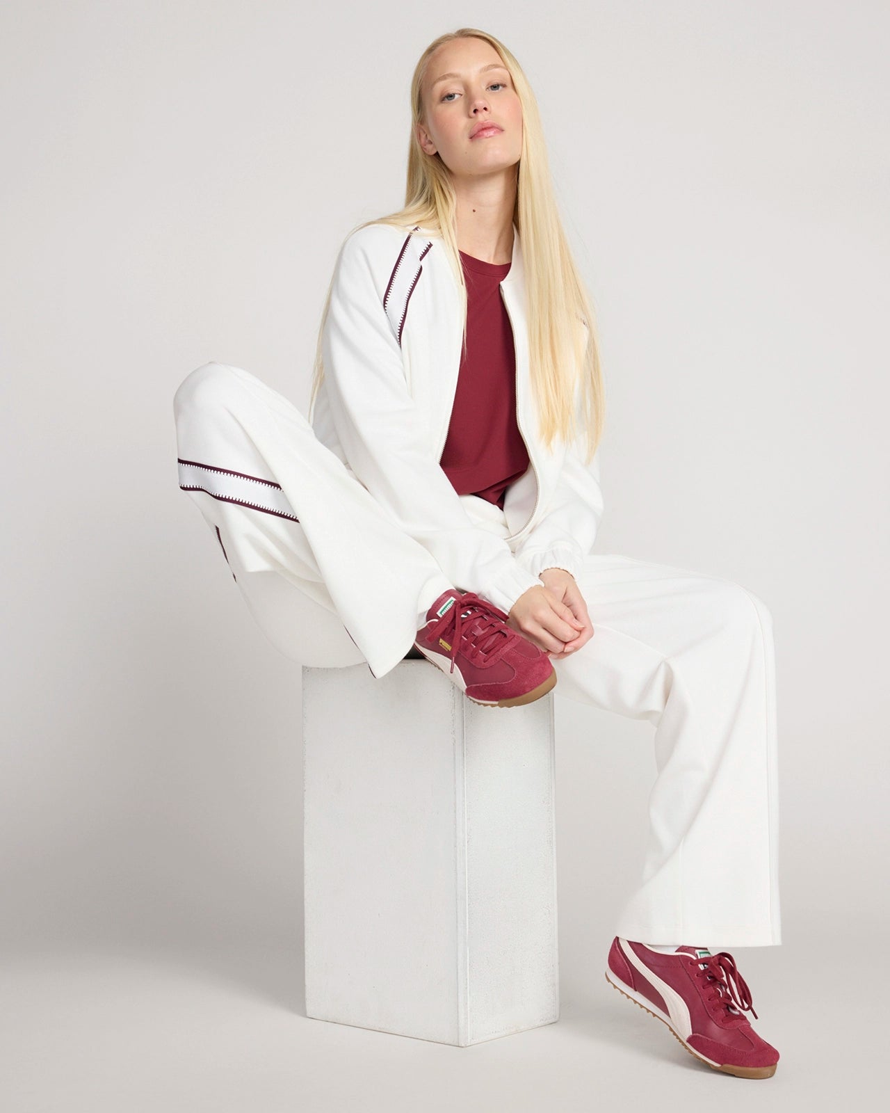 The Soft Luxe Organic Cotton Bomber Jacket - Cream