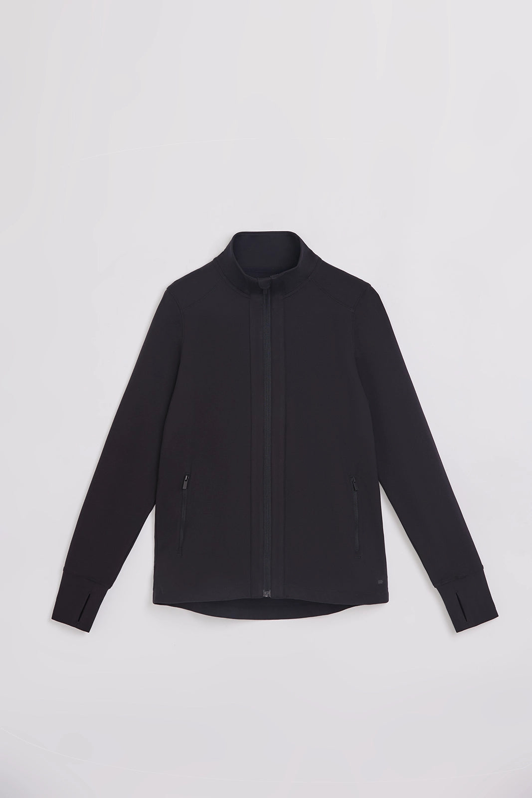 The Soft Luxe Peached Relaxed Yoga Jacket - Black