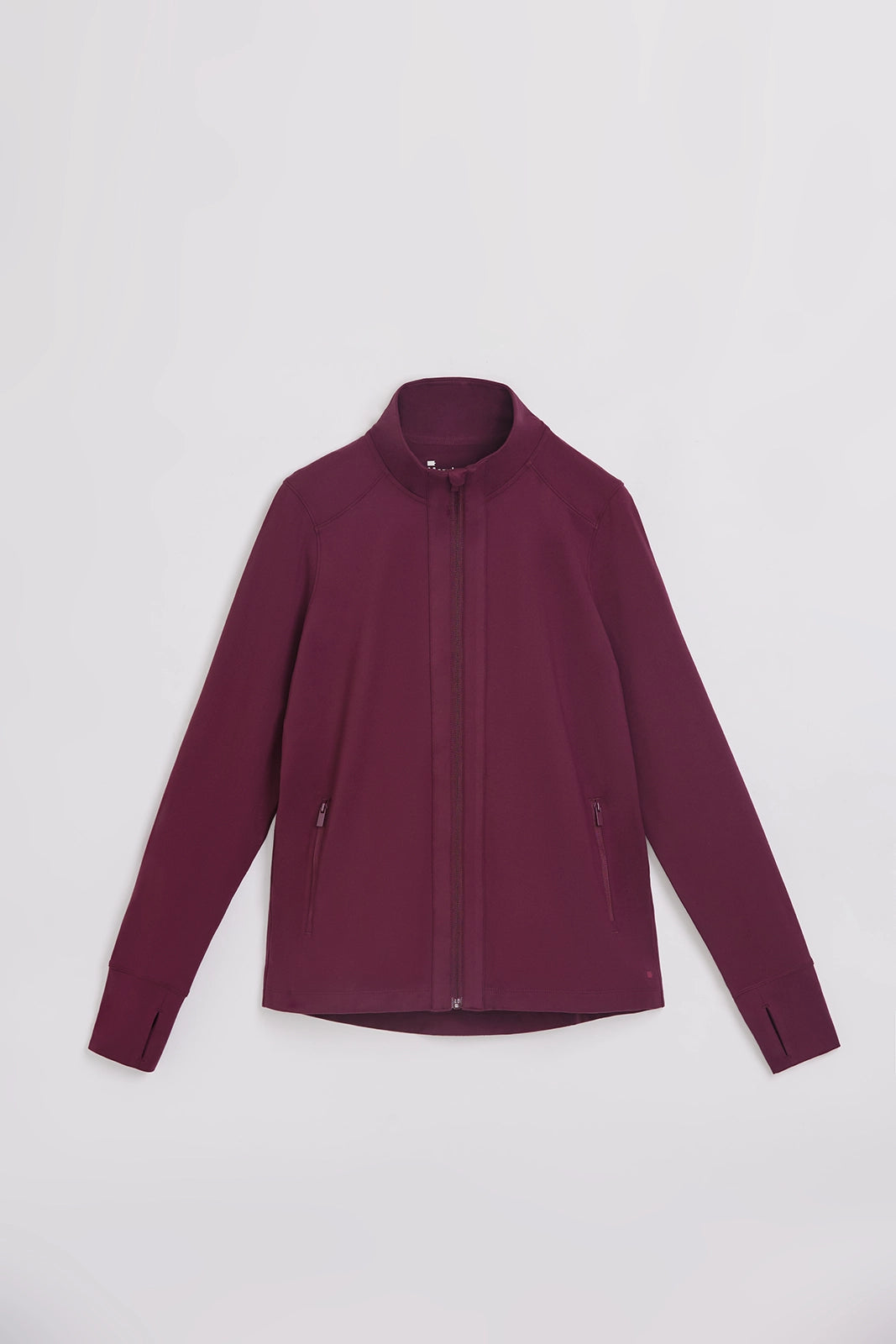 The Soft Luxe Peached Relaxed Yoga Jacket - Fig Purple