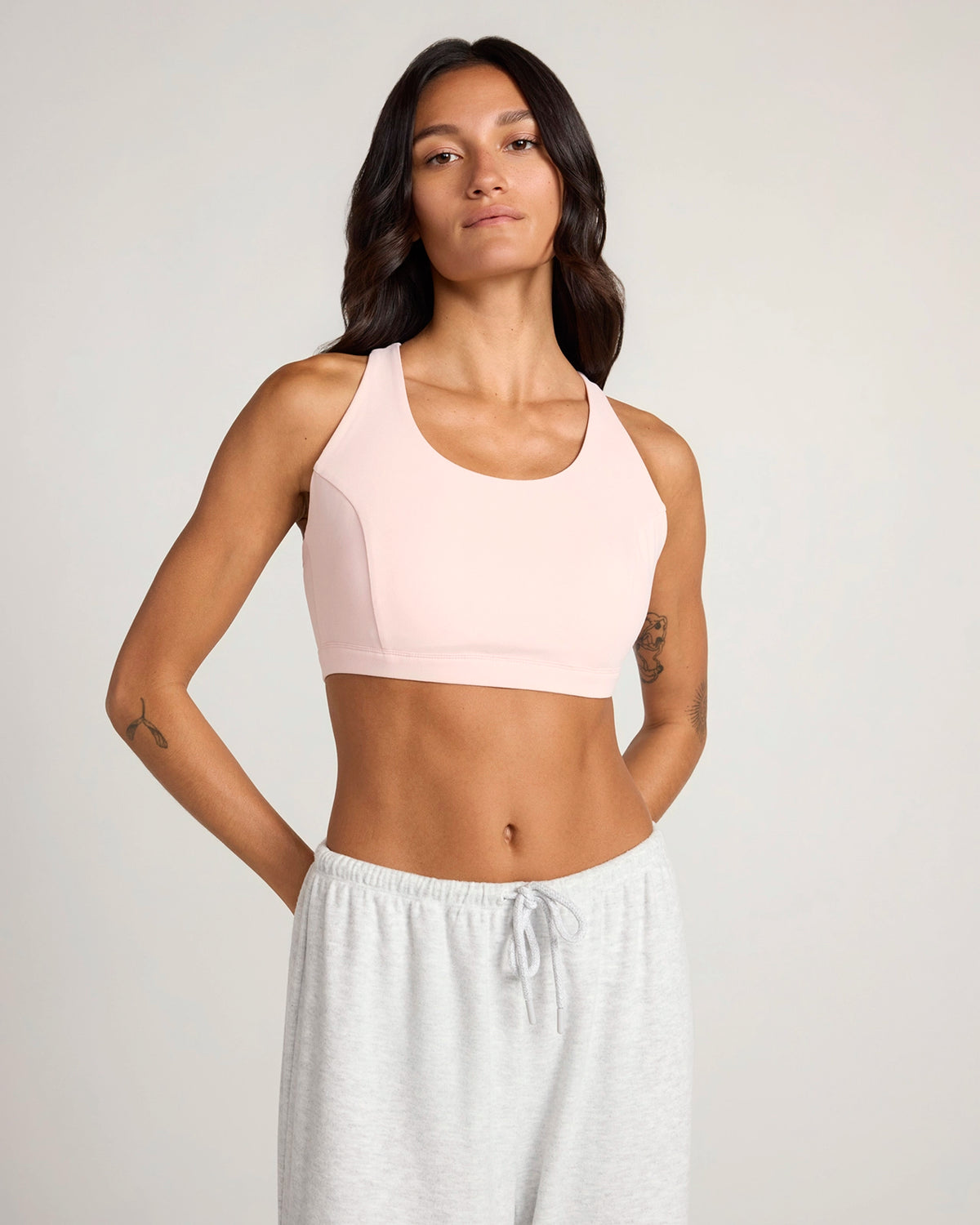 The Active Mesh Back Sports Bra - Lotus Pink