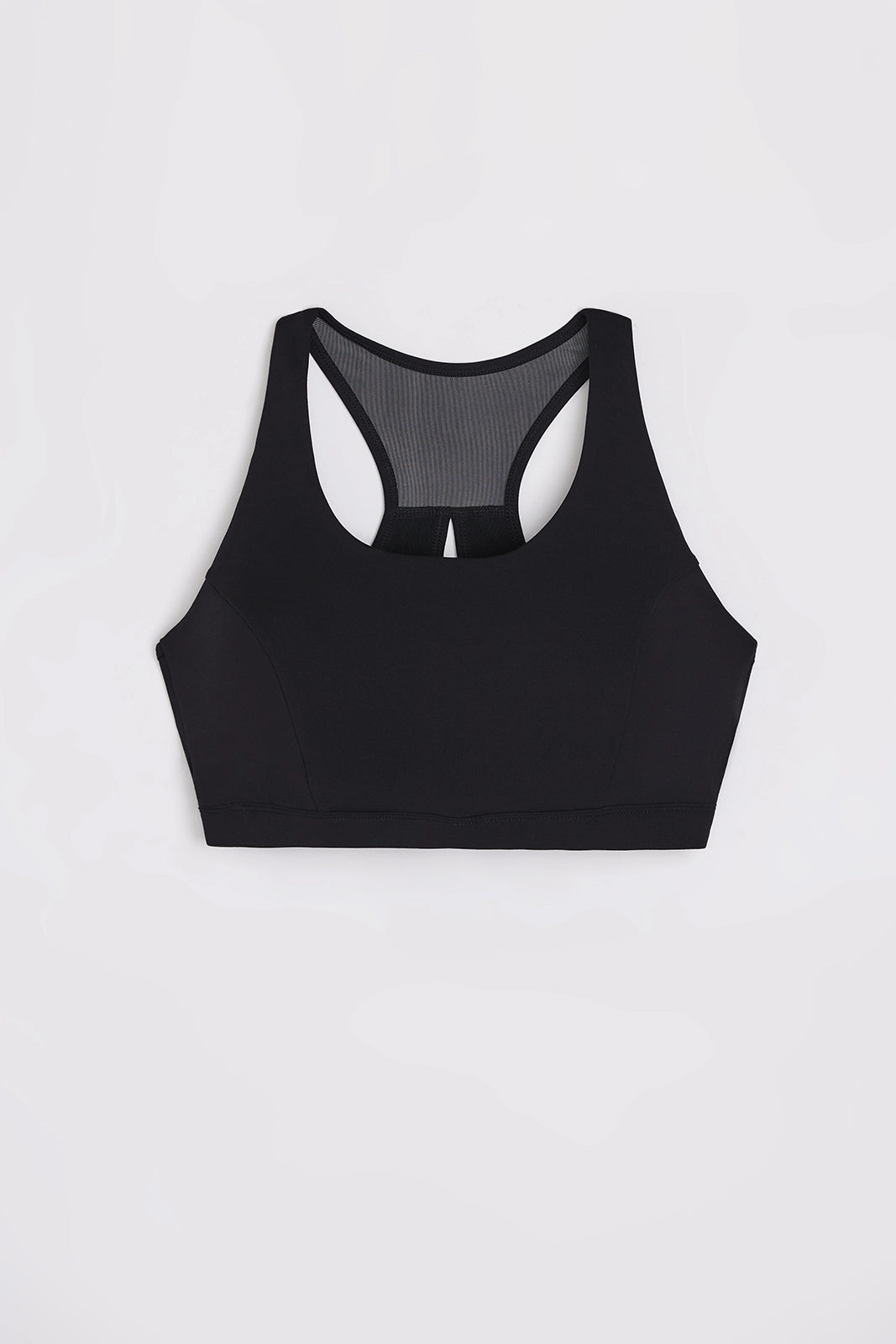 The Active Mesh Back Sports Bra - Black