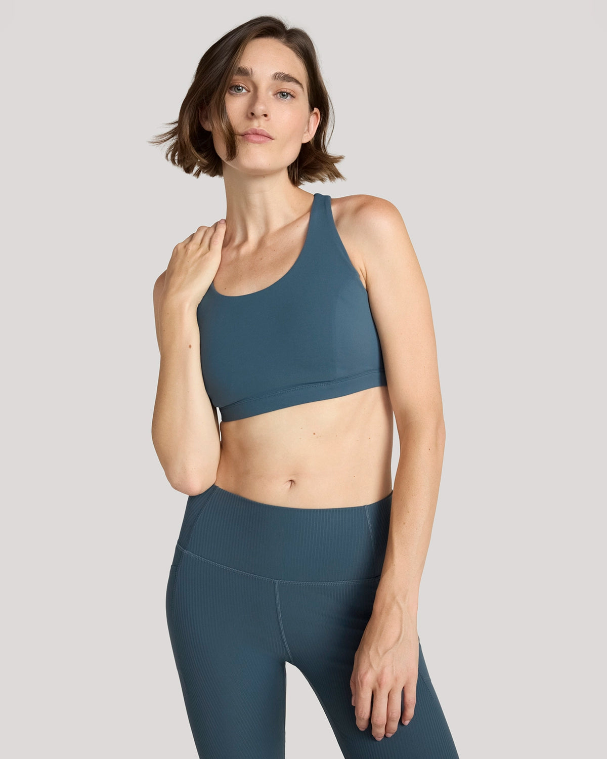 For general description, go to 'Main Product Description' region - The Active Mesh Back Sports Bra - Dark Slate