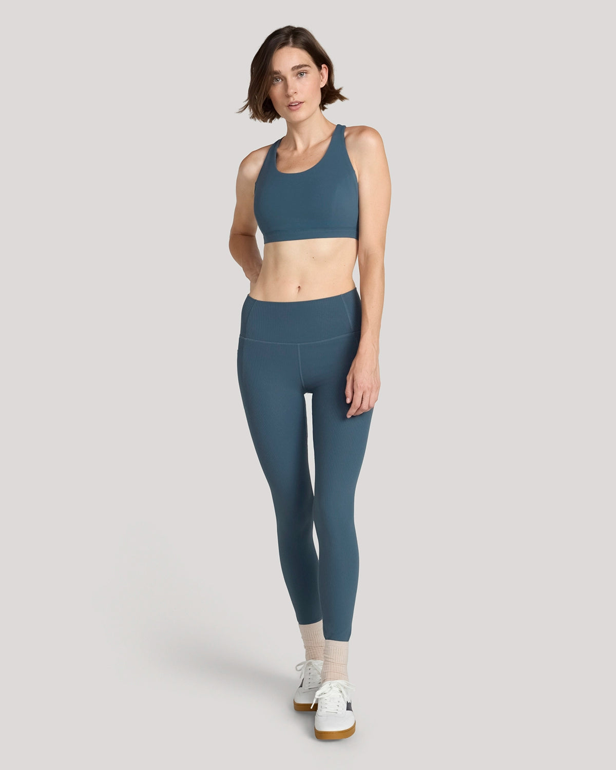 The Active Mesh Back Sports Bra - Dark Slate