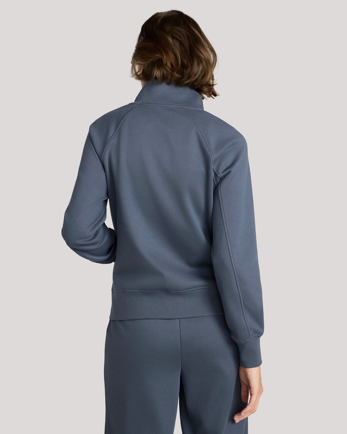 The Soft Luxe Bonded Fleece Full Zip Jacket - Blue