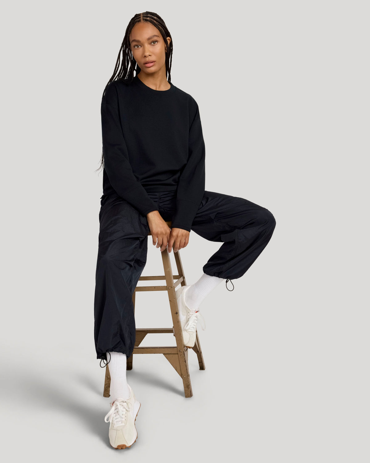 The Soft Luxe Soft Fleece Tunic - Black