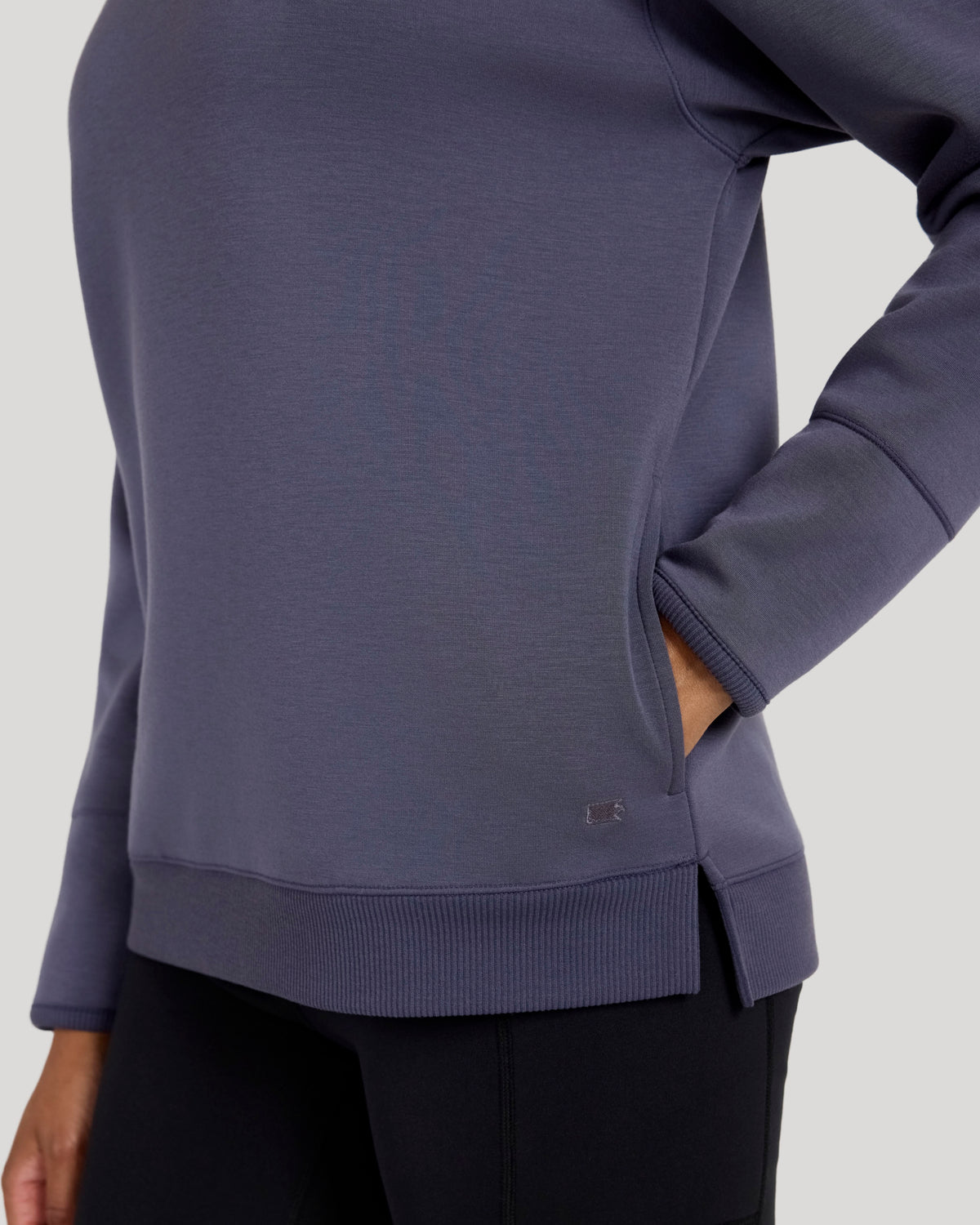 The Soft Luxe Soft Fleece Tunic - Dark Purple