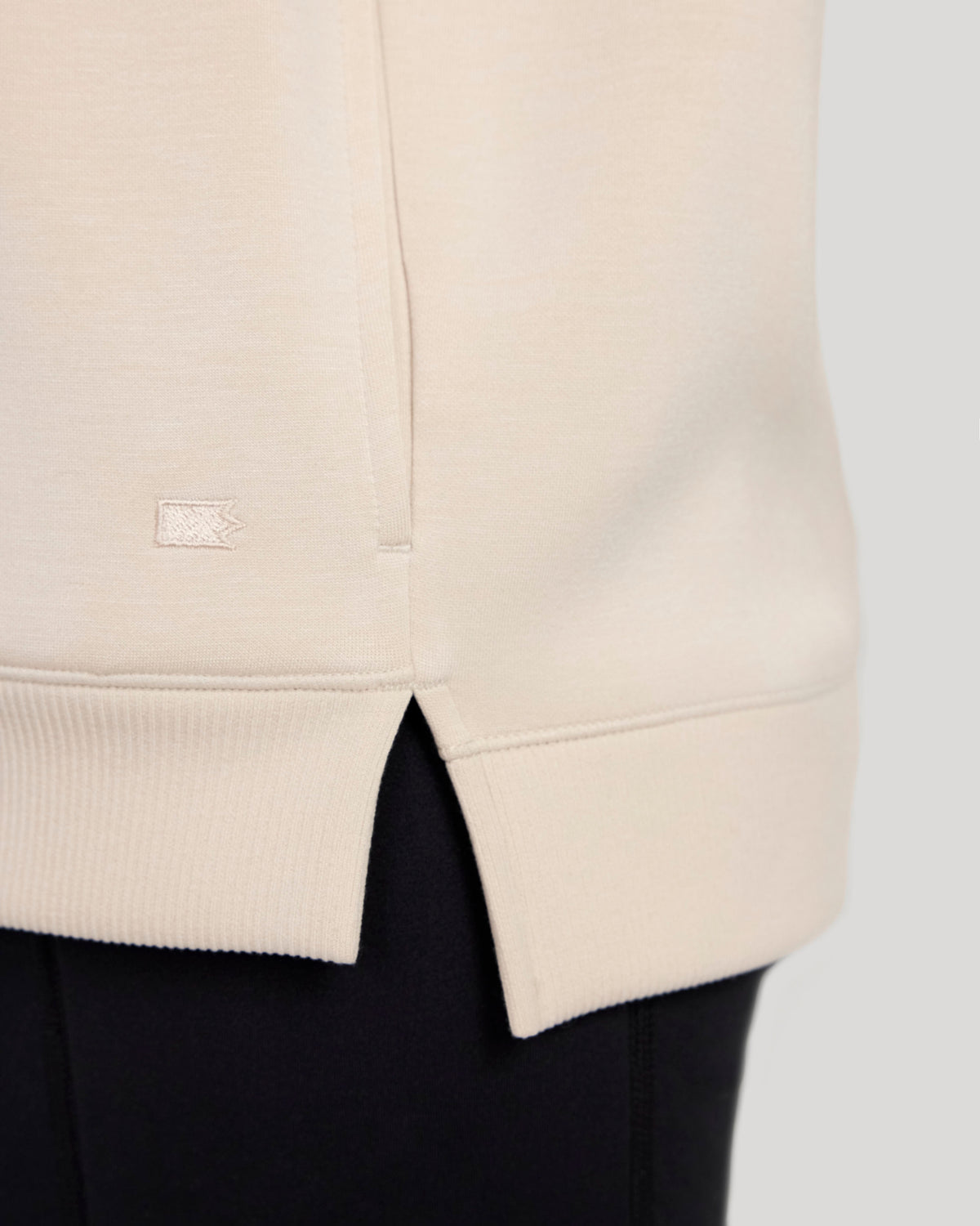 The Soft Luxe Soft Fleece Tunic - Ivory