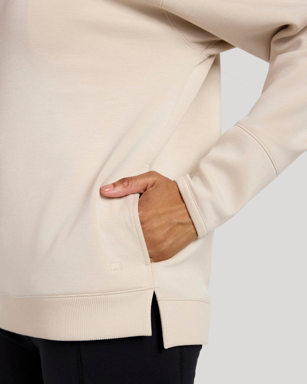 The Soft Luxe Soft Fleece Tunic - Ivory