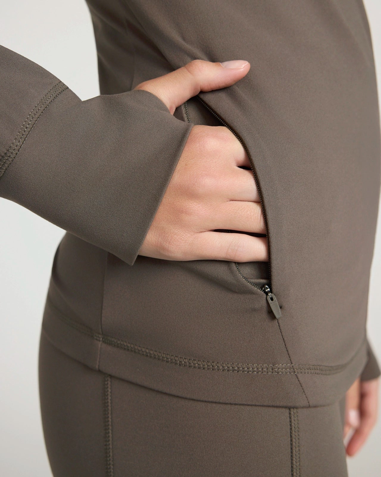 The Active Yoga Jacket - Brown