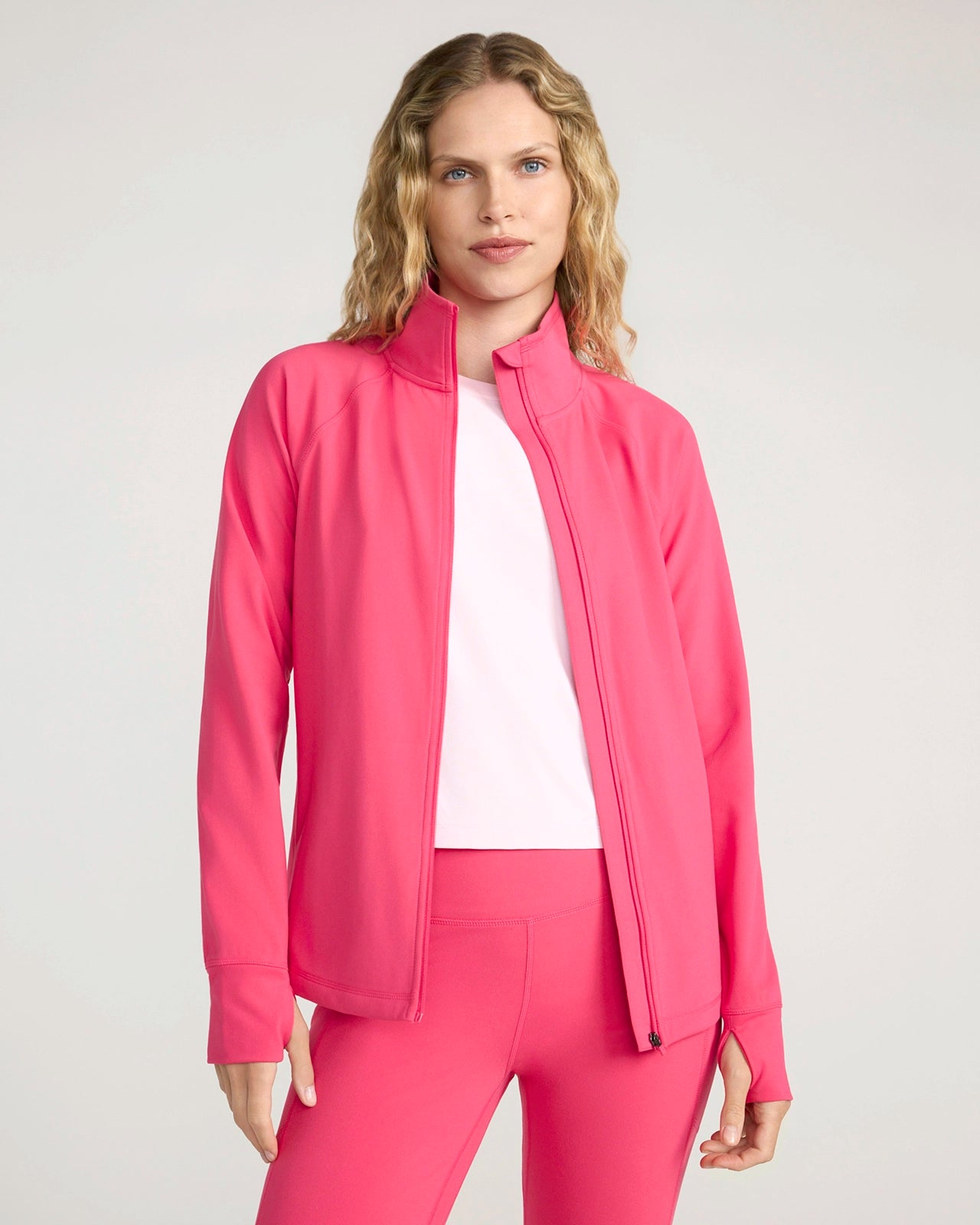 The Active Yoga Jacket - Raspberry Sorbet