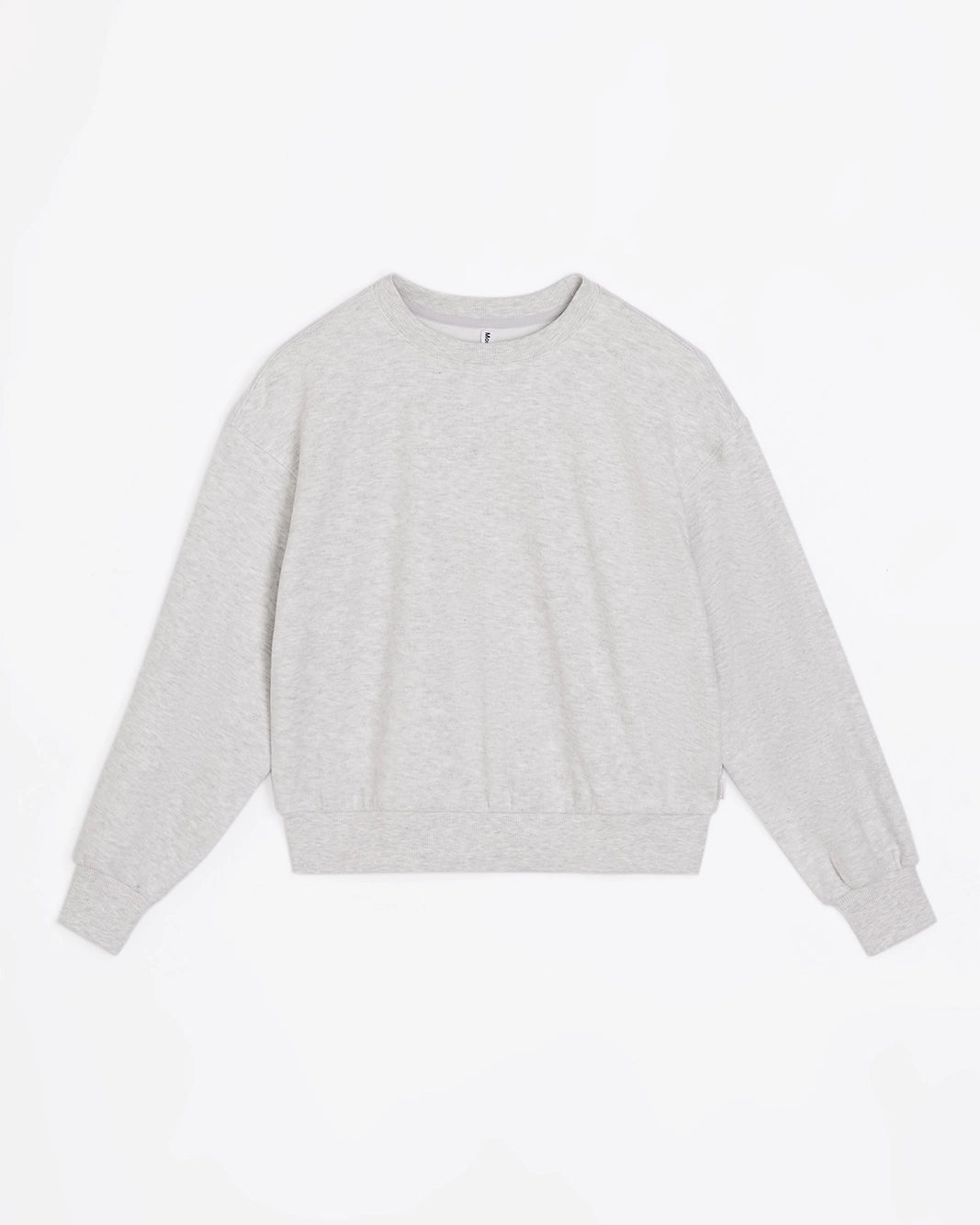 The Soft Luxe Melange Fleece Sweatshirt - Grey Melange