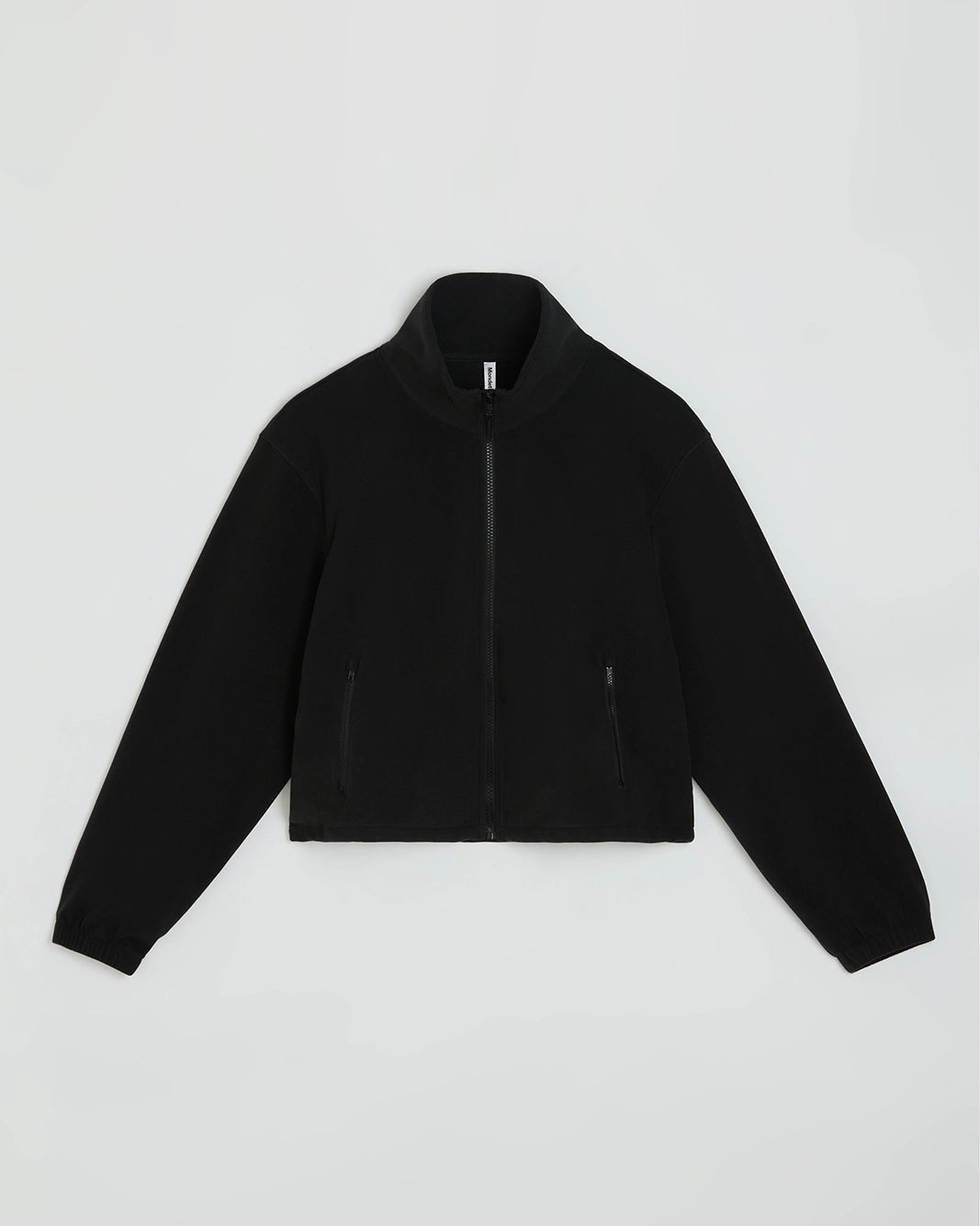 The Soft Luxe Velour Fleece Full-Zip Jacket - Black