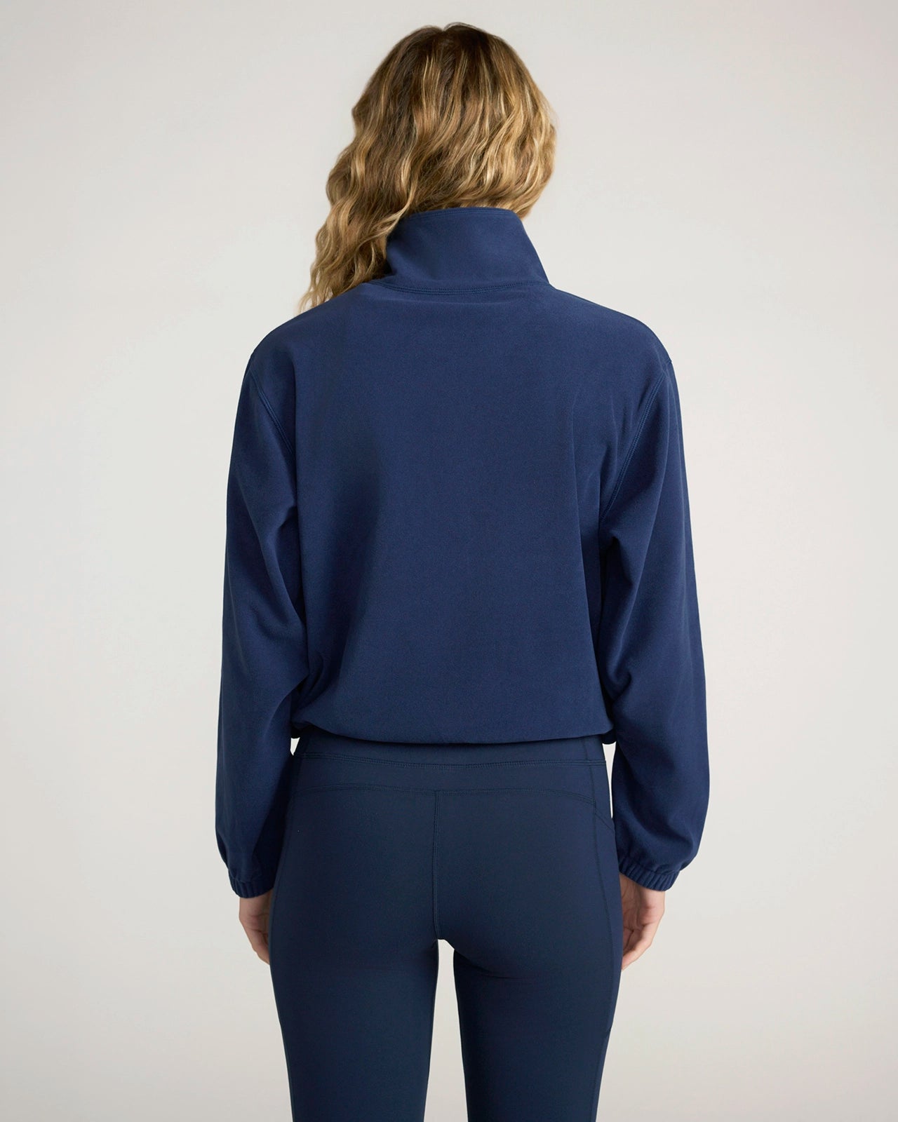 The Soft Luxe Velour Fleece Full-Zip Jacket - Naval Academy