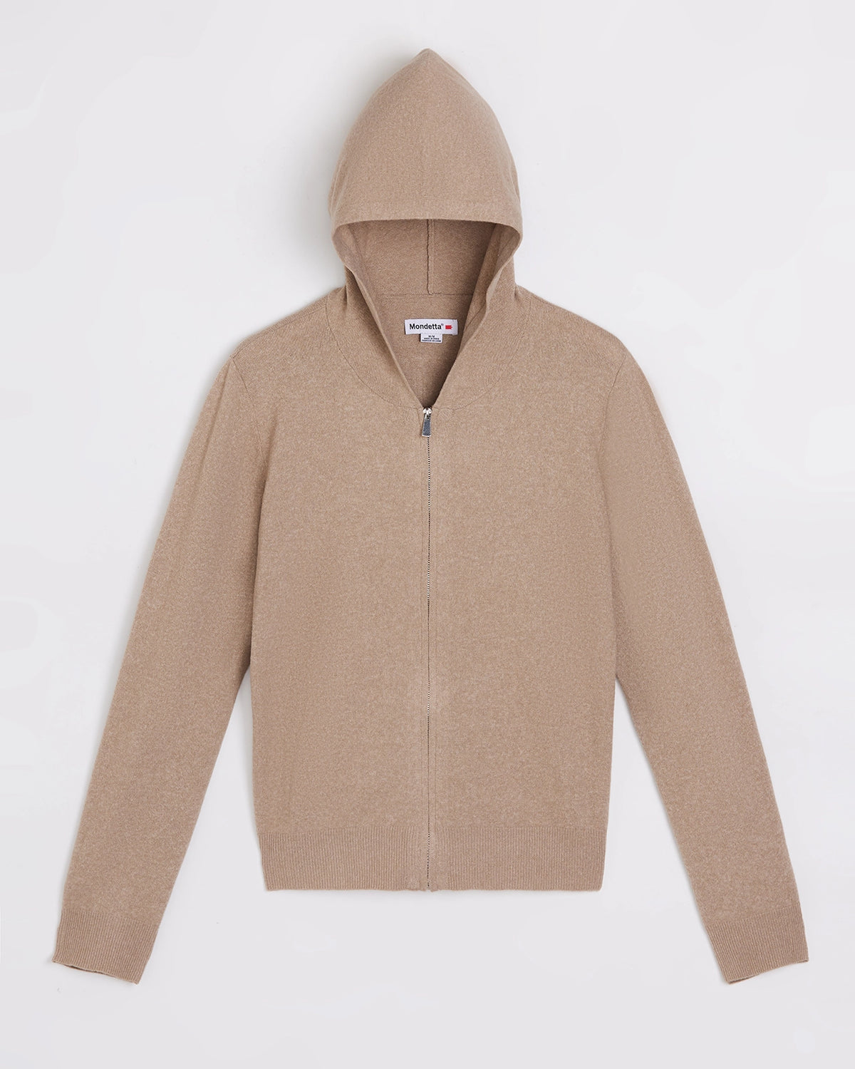 The Soft Luxe Sweaterknit Full Zip Hoodie - Heather Oatmeal
