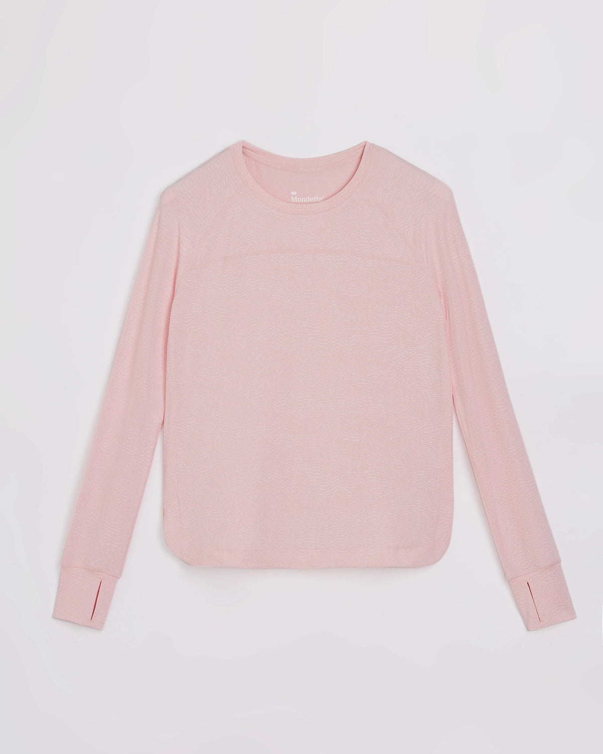 The Active Printed Long Sleeve Tee - Baby Pink