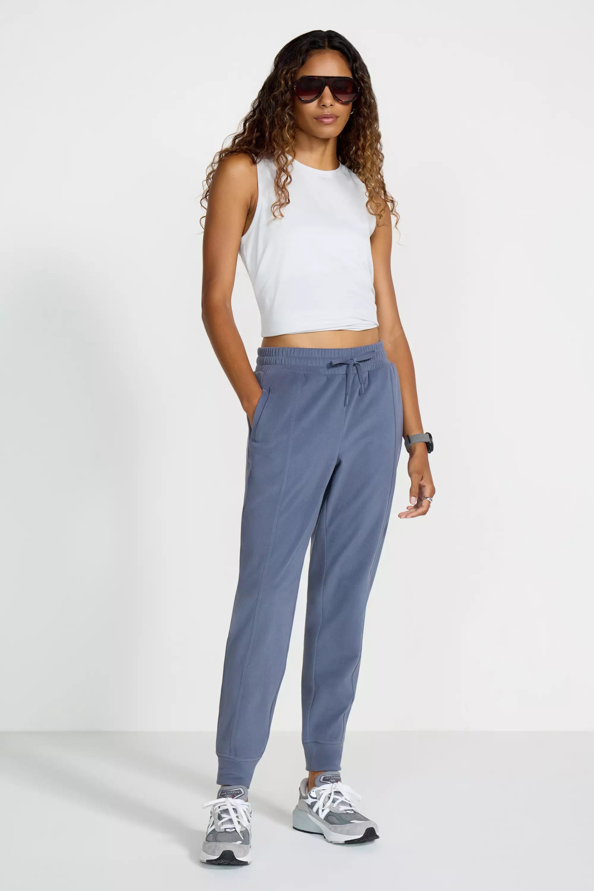 Women’s Cozy Velour Jogger - Blue