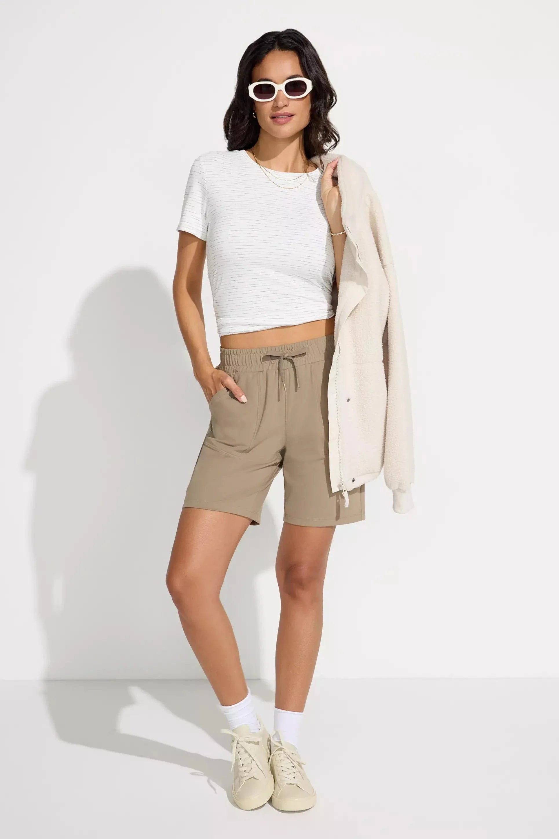 Women’s Knit Bermuda - Brown