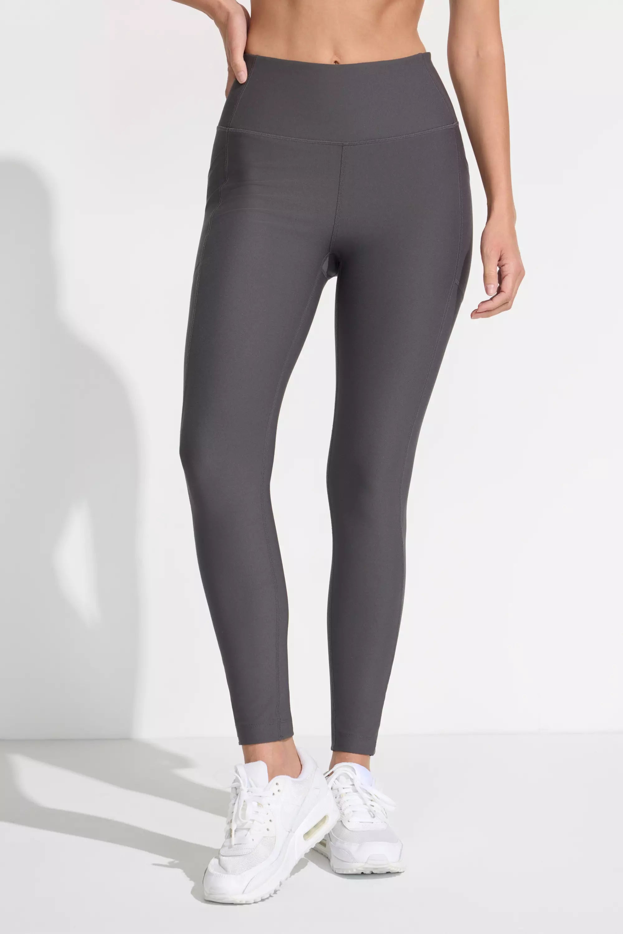 Women’s Active Legging With Mesh Detail - Grey