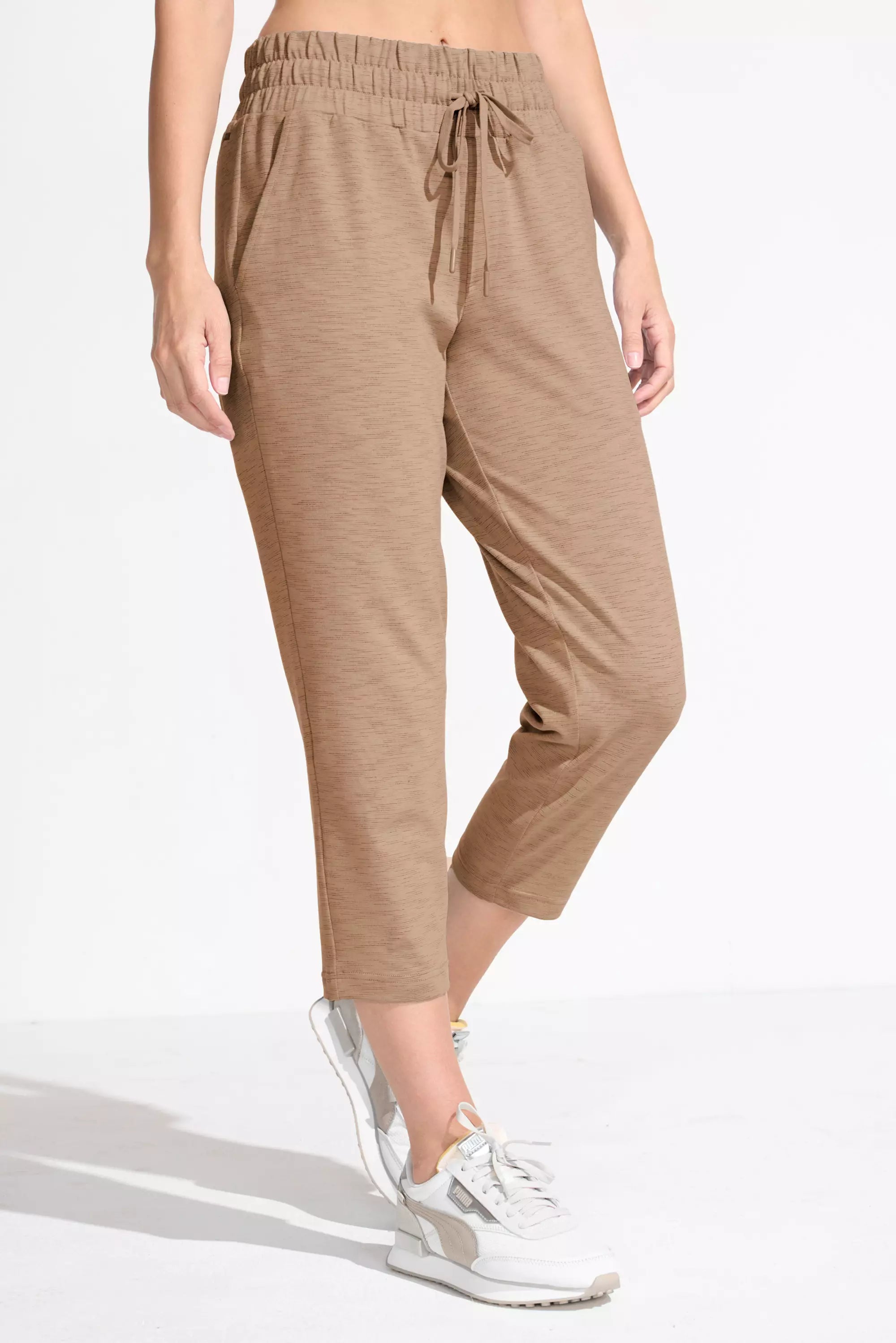 Women’s Capri Jogger - Brown Combo