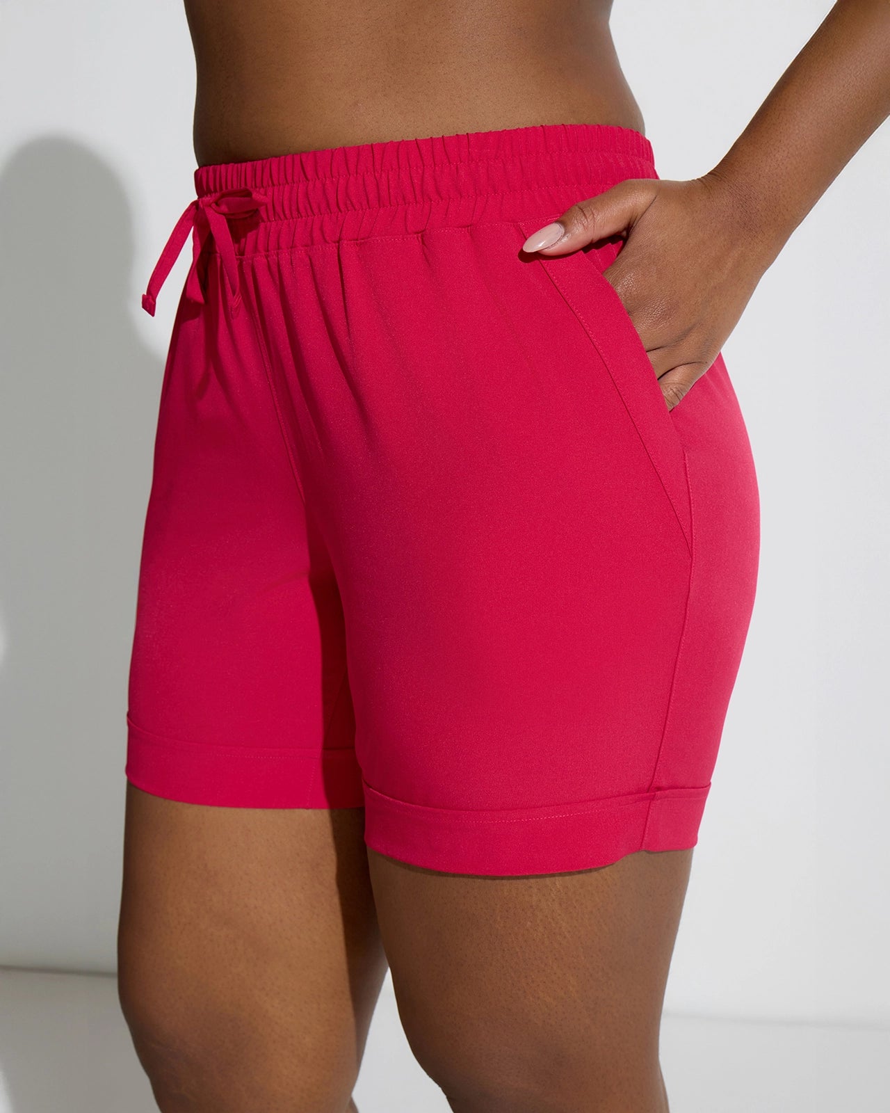 The Stretch GRS Certified Recycled Poly 6" Walking Short - Persian Red