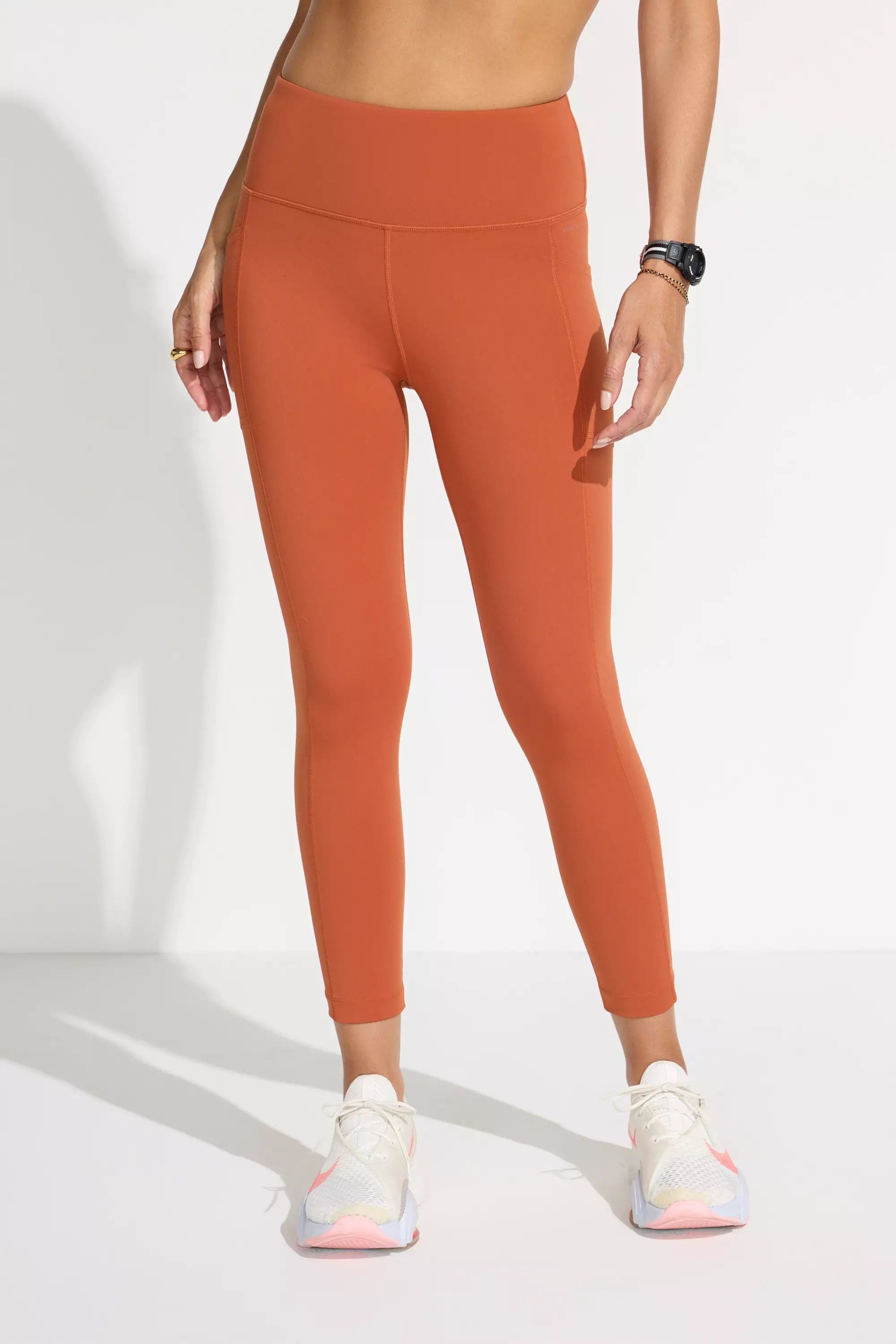 Women’s High-Waisted Capri - Terracotta