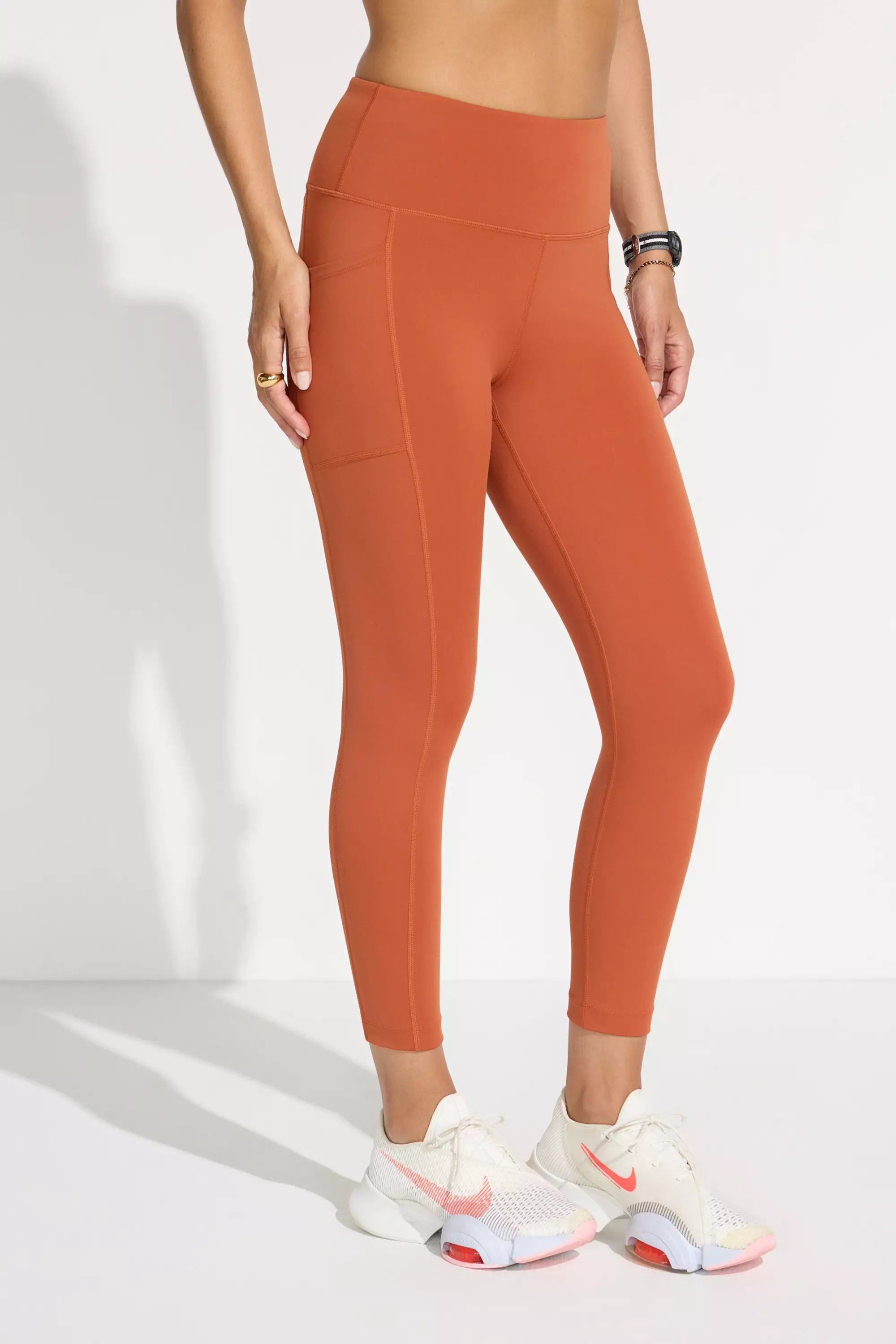 Women’s High-Waisted Capri - Terracotta