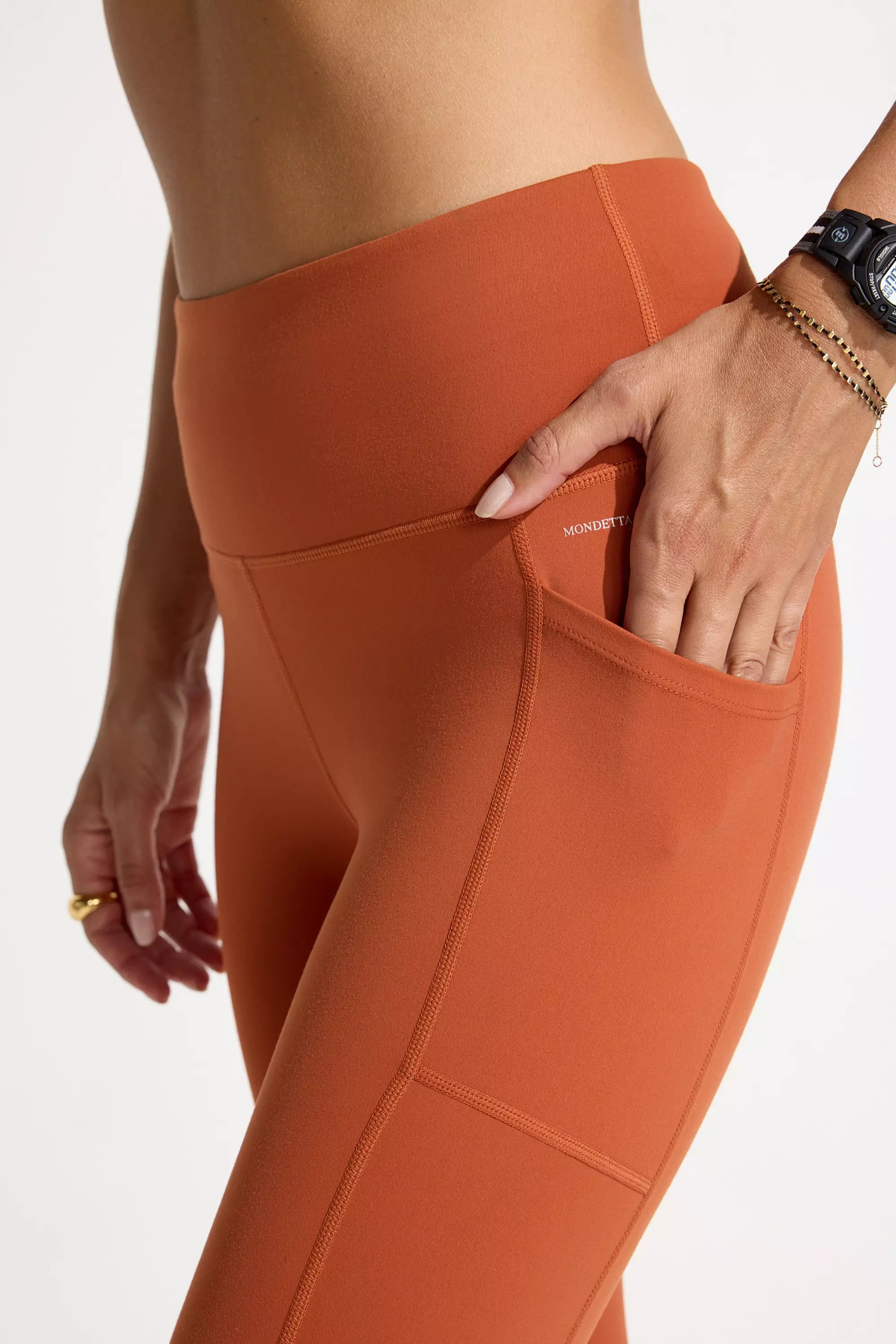 Women’s High-Waisted Capri - Terracotta