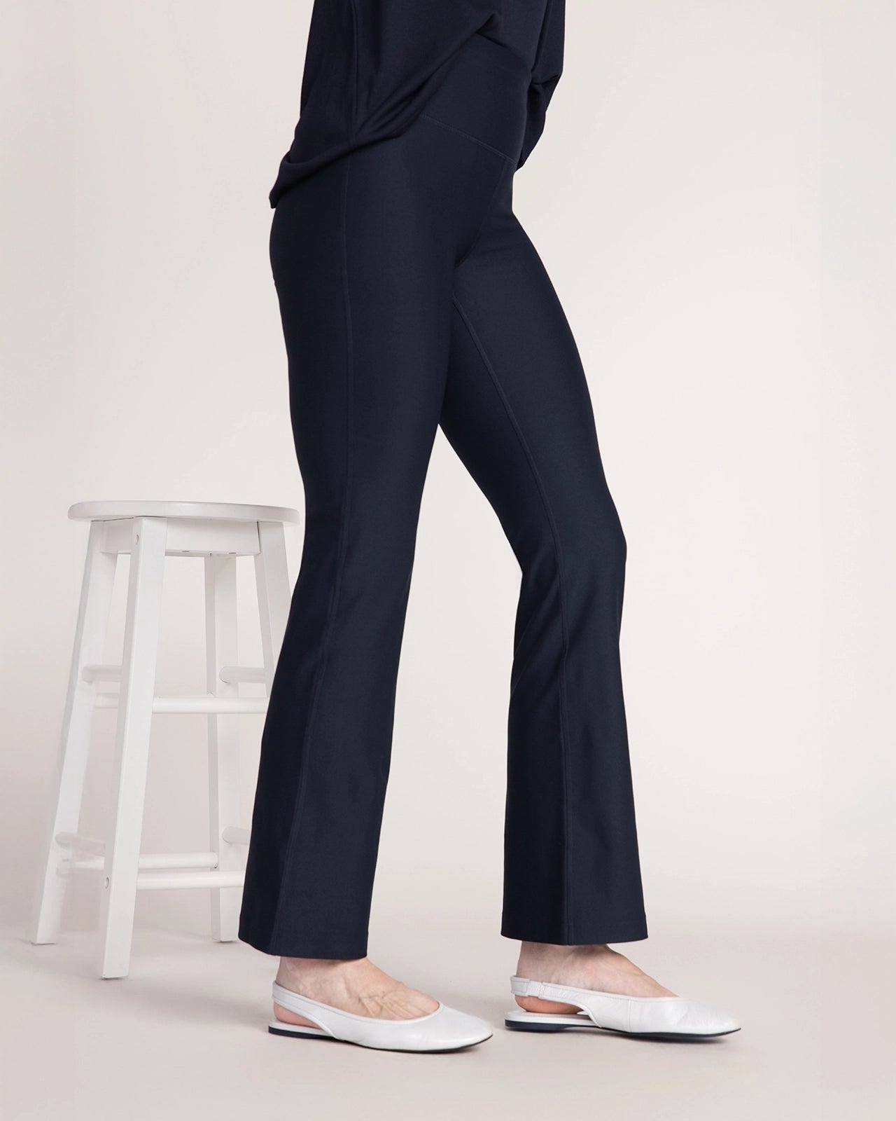 The Active GRS Certified Recycled Poly Wide Leg Yoga Pant  - Black